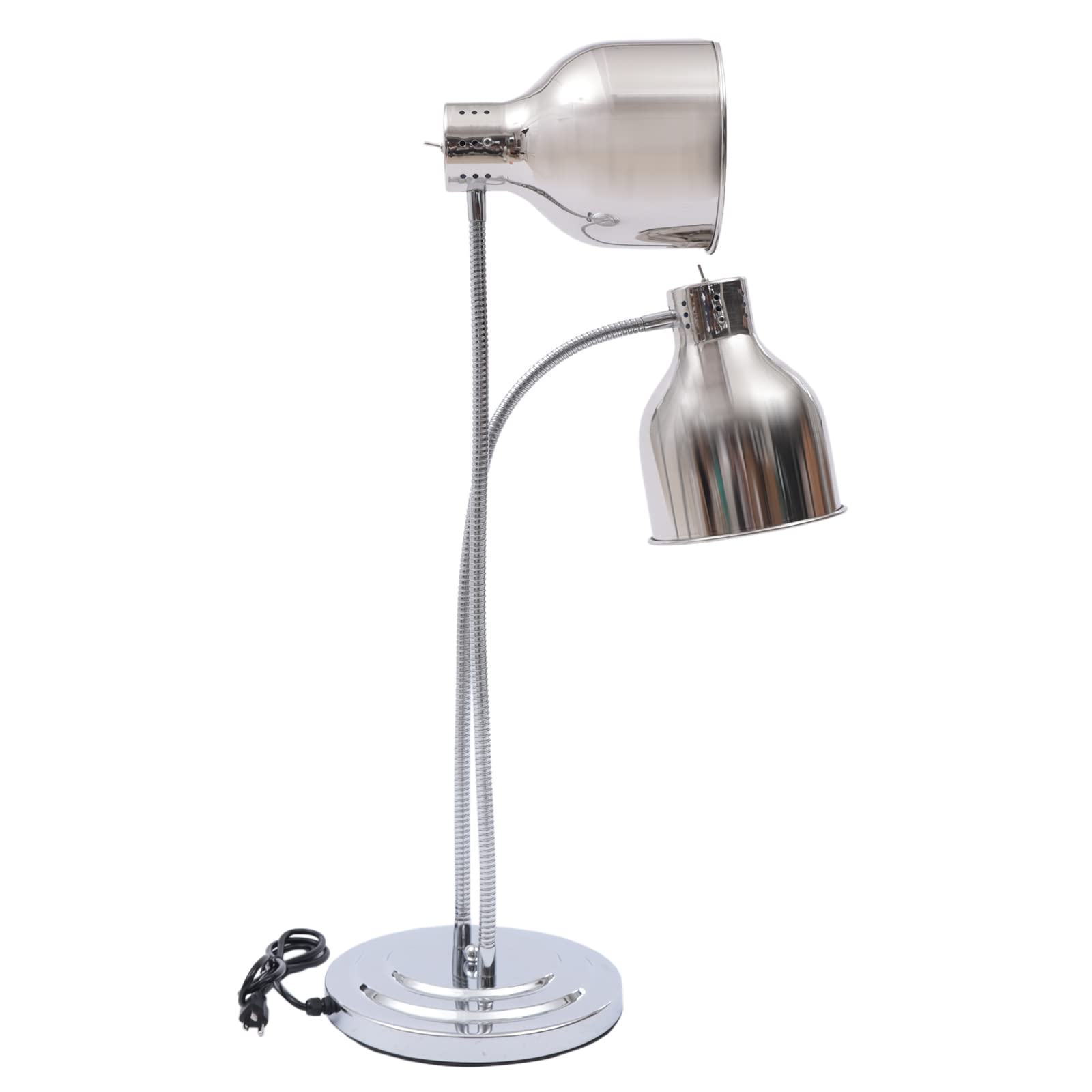 Commercial Food Heat Lamp with Dual 250W Bulbs - Perfect for Restaurants & Buffets