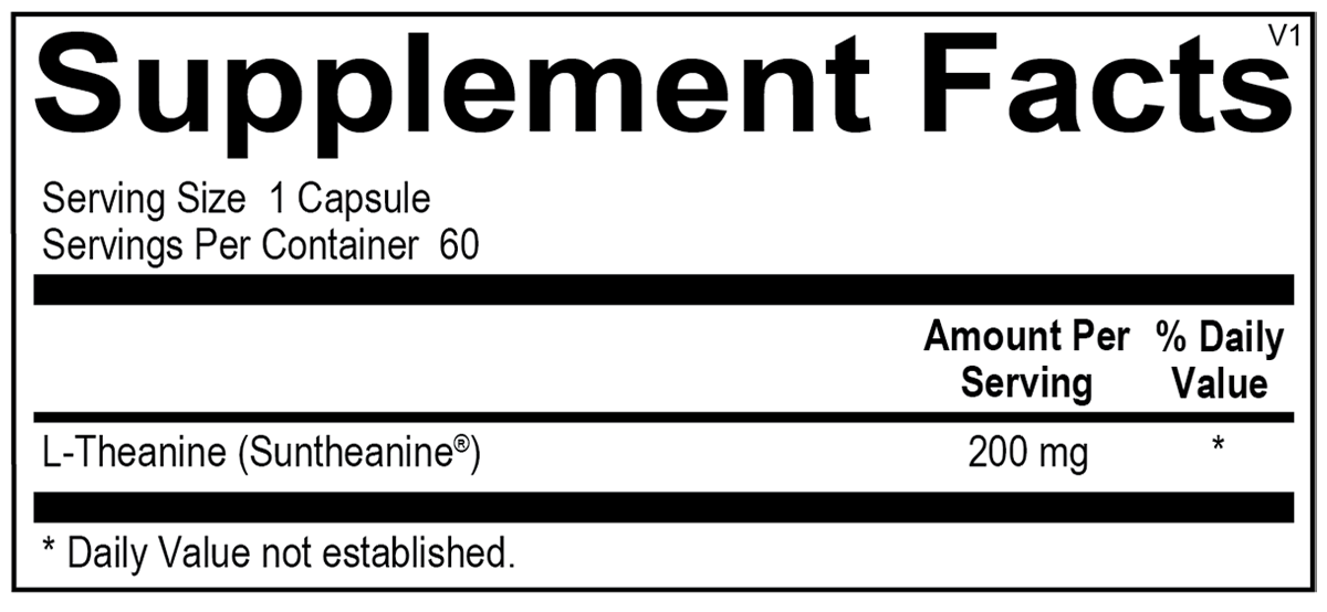 Premium L-Theanine 60 Capsules - Natural Stress Relief & Relaxation Supplement for Anxiety, Focus & Sleep Support - Perfect for Work, Study & Daily Stress Management