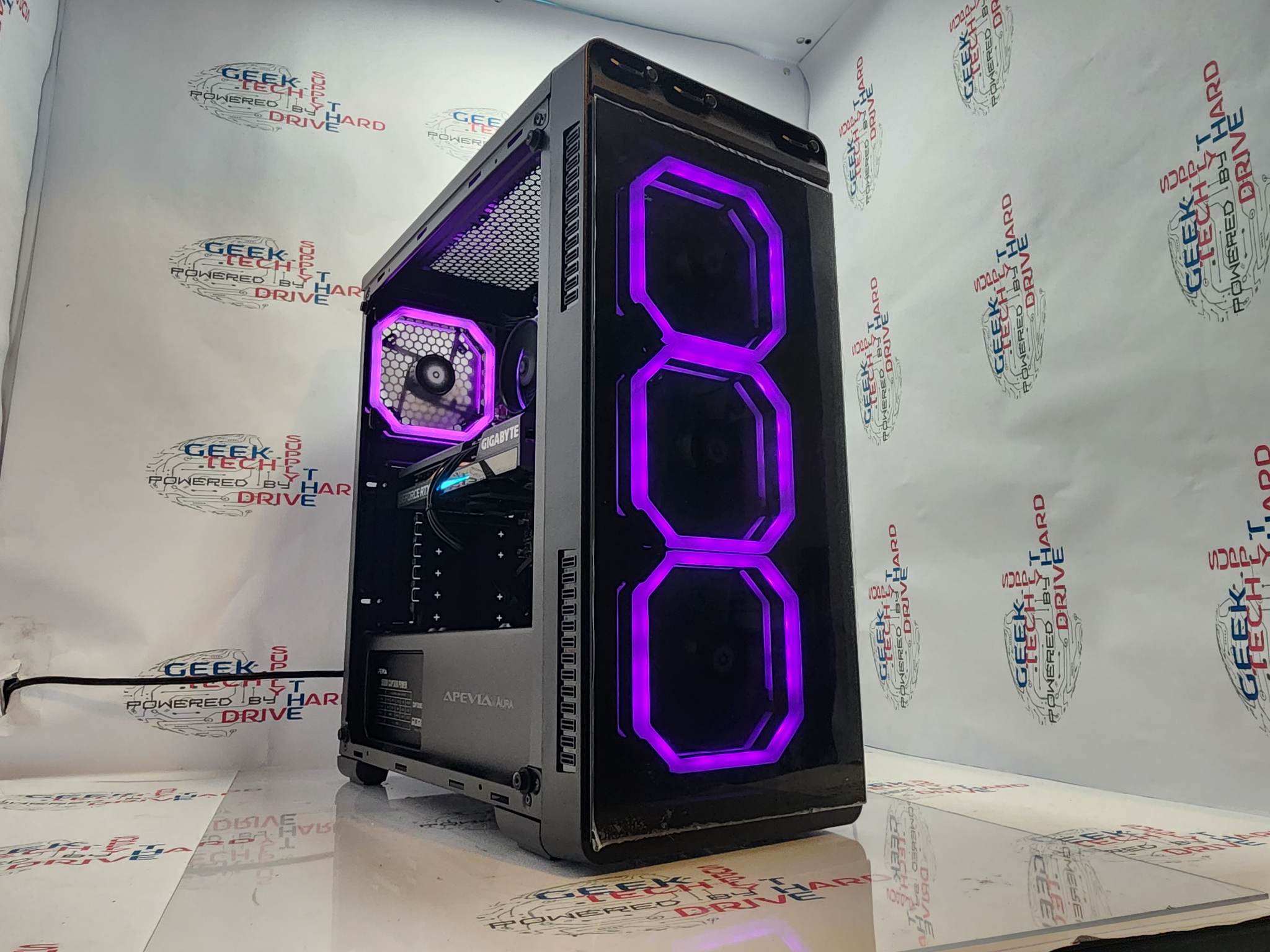 Pinnacle Desktop Gaming PC - AMD Ryzen 5 Processor, 1TB SSD + HDD, WiFi 6, Vega 7 Graphics, RGB Aura Lighting (Model A3) - Perfect for Esports, Streaming & High-Performance Gaming