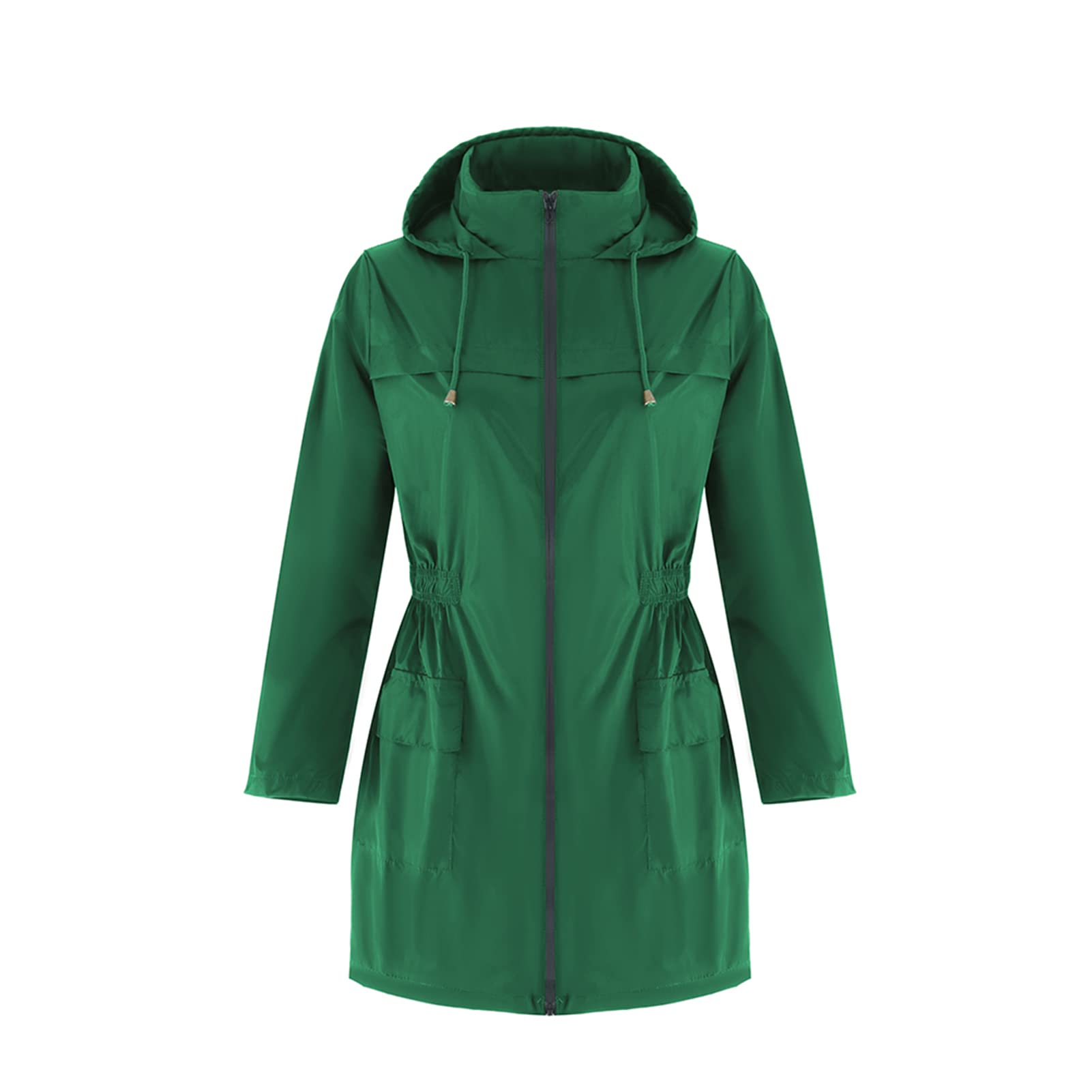 Women's Waterproof Raincoat - Lightweight Hooded Rain Jacket & Windbreaker for Outdoor Hiking, Travel & Active Wear | All-Weather Protection for Rainy Days & Adventures