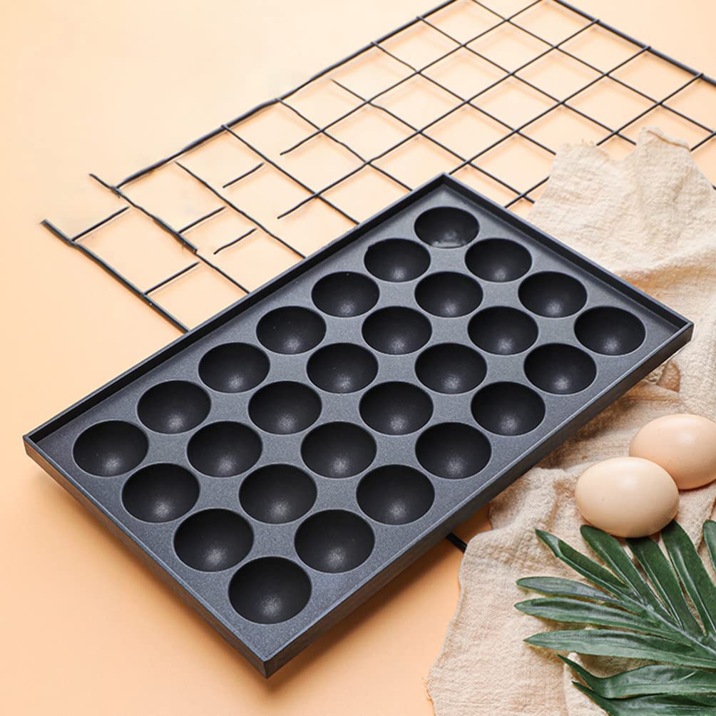 Cabilock 1-Piece Aluminum Pancake Ball Maker - Egg Frying Pan, Cake Pops Mold, Meatball Grill Pan, Mini Cake Molds & Baking Accessories for Desserts, Breakfast & Party Cooking