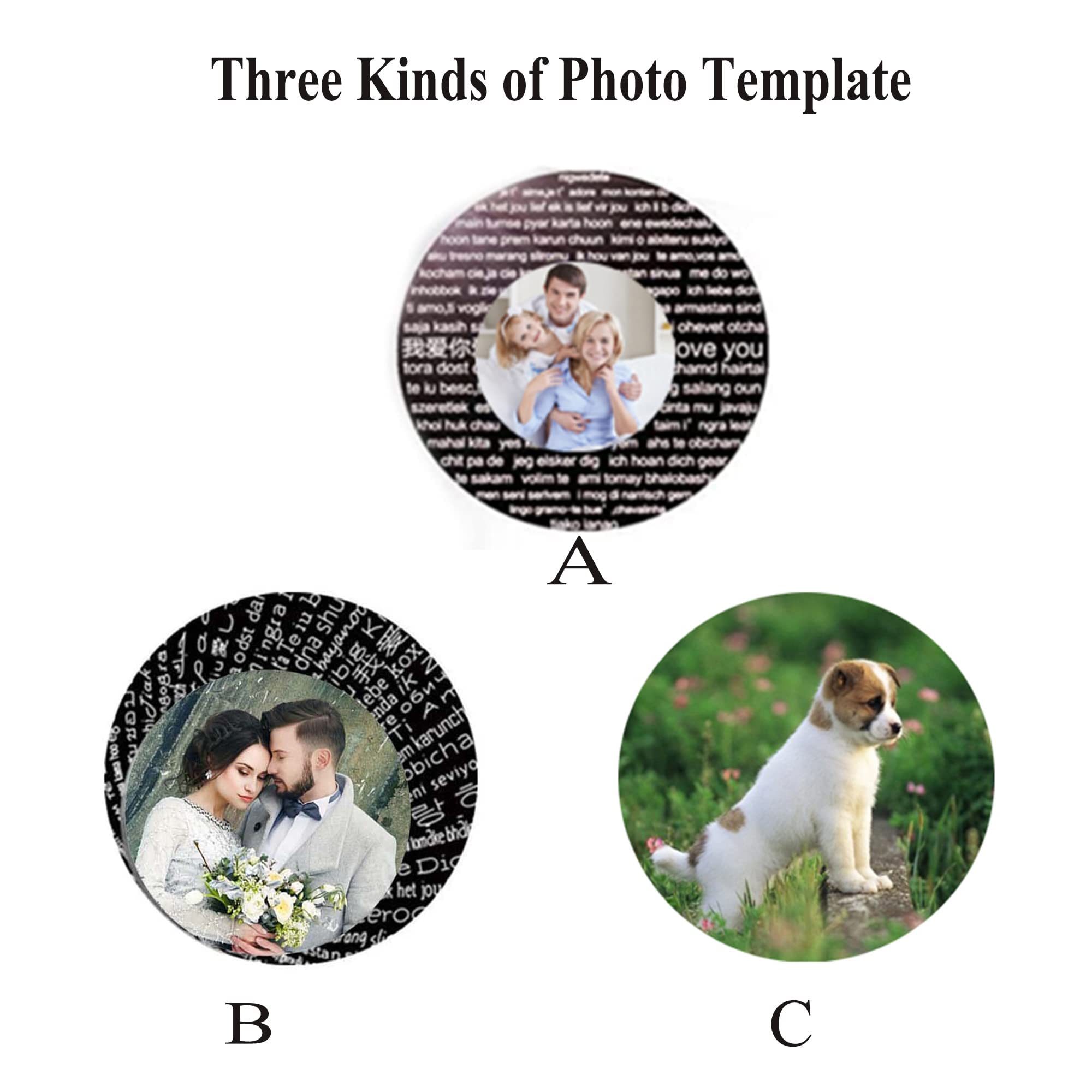 Custom Photo Projection Keychain - Personalized Stainless Steel Keychain for Dad - Unique Father's Day Gift from Daughter - Perfect for Birthdays, Anniversaries & Special Occasions