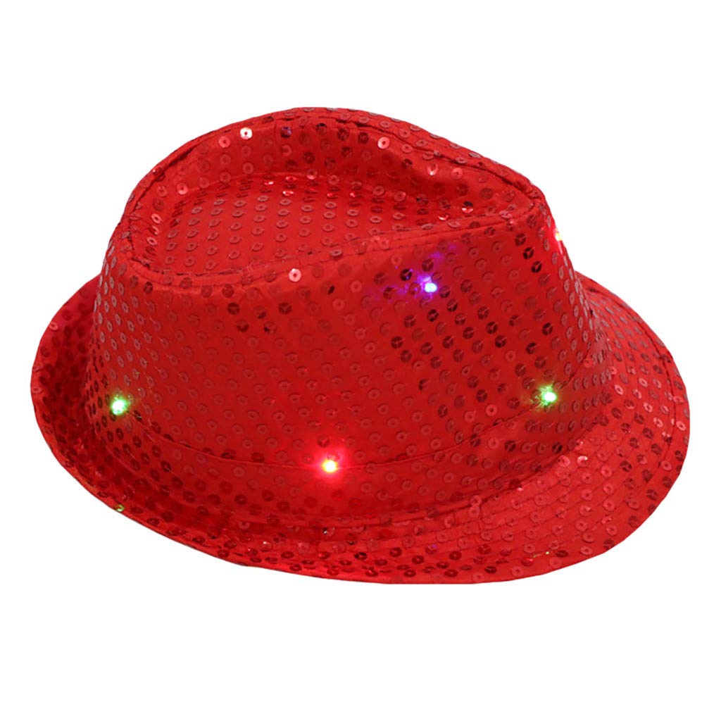 LED Sequin Baseball Cap - Flashing Light Up Party Hat for Women & Men - Colorful Dance Costume Accessory - Perfect for Raves, Concerts, Halloween & Cosplay