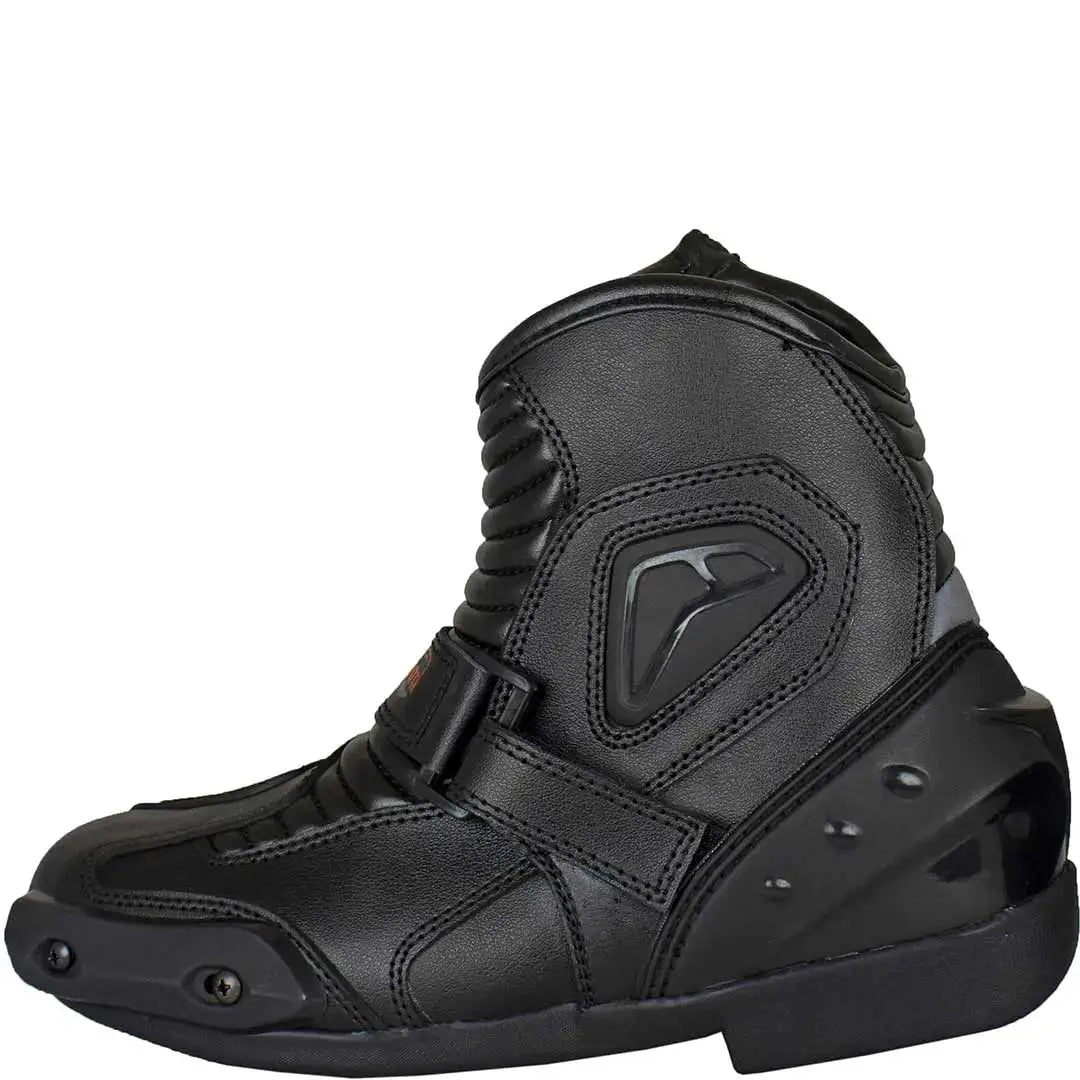 Open Road Men's Racing Mid Boots - Lightweight Motorcycle Boots for Men, Durable & Comfortable Riding Shoes - Perfect for Motorcycle Racing, Cruising & Outdoor Adventures