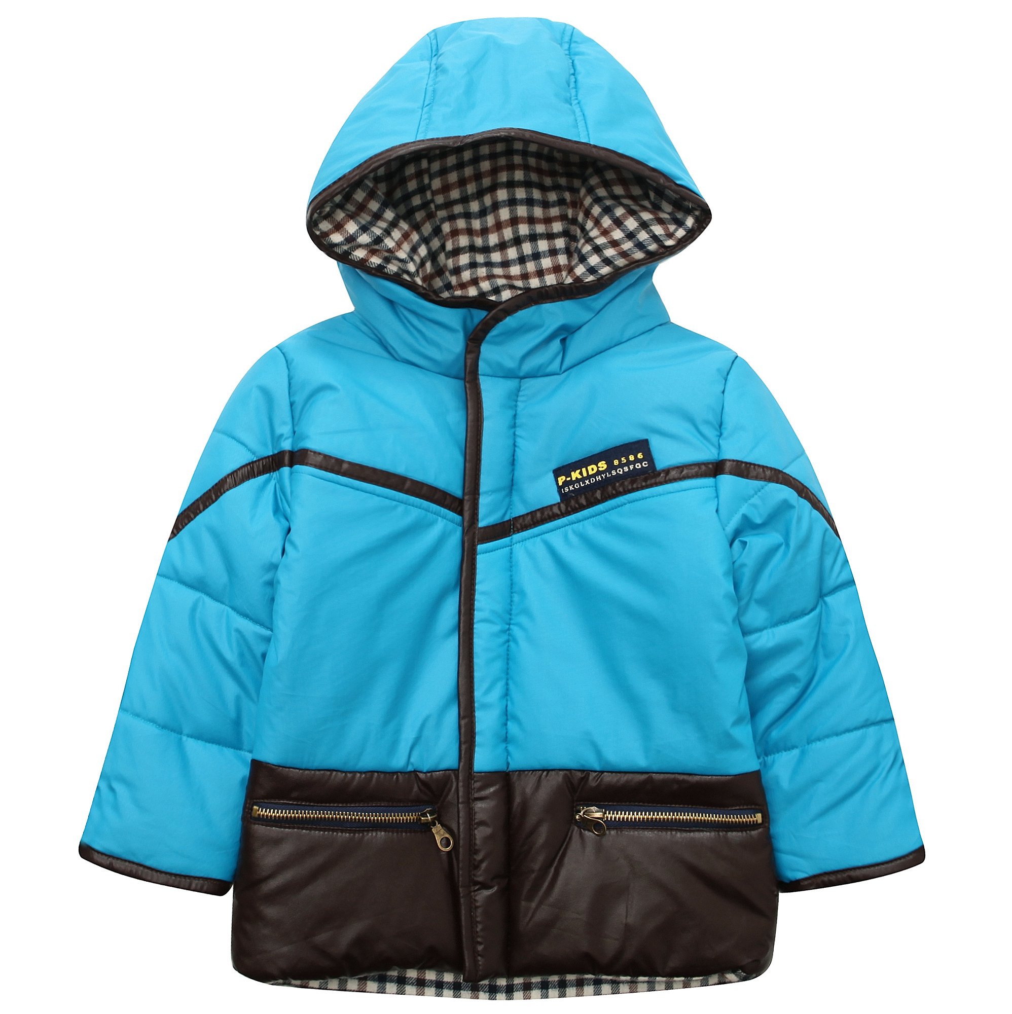 Richie House Boys' Winter Padded Jacket with Hood - Warm Insulated Coat for Kids Outdoor Activities, Snow Play & Cold Weather