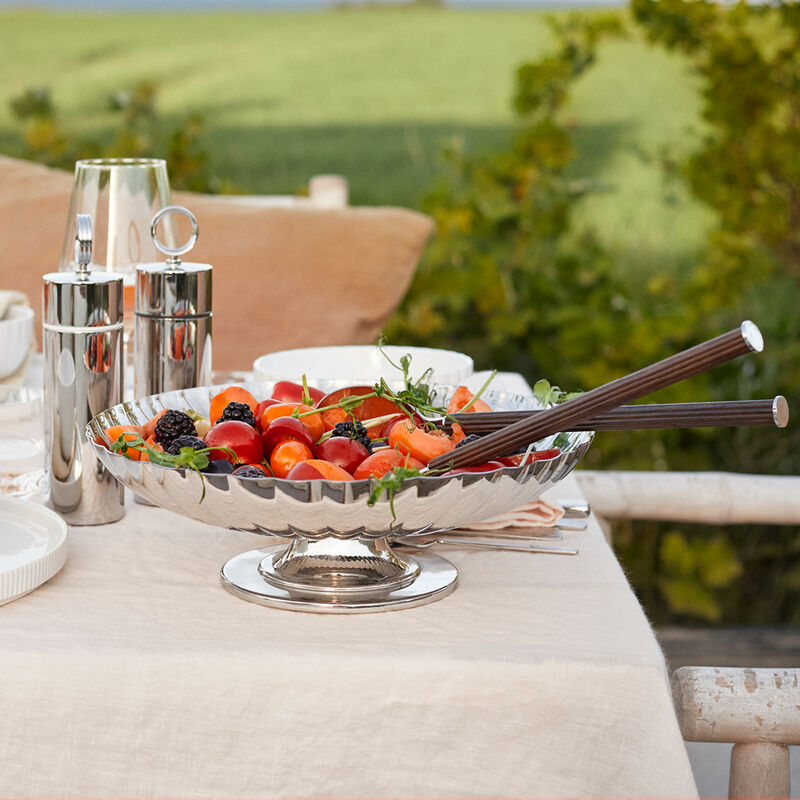 Premium Bernadotte Salad Set - 18-Piece Stainless Steel Salad Serving Set with Serving Spoon, Fork, and Tongs - Perfect for Dinner Parties, BBQs, and Healthy Meal Prep