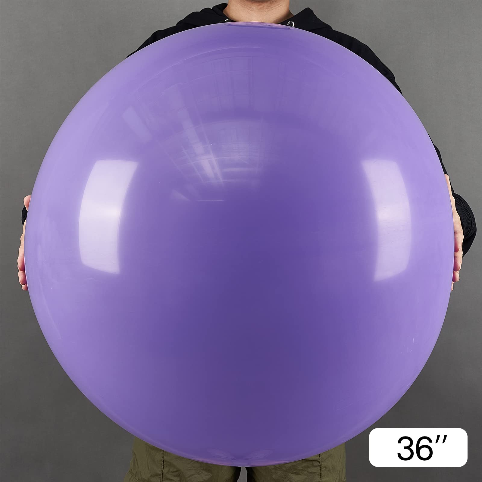 PartyWoo 36 Inch Large Lavender Balloons (4-Pack) - Light Purple Balloons for Balloon Garland, Arch, Wedding Decor, Baby Shower | Perfect for Birthday Parties, Bridal Showers & Anniversary Celebrations