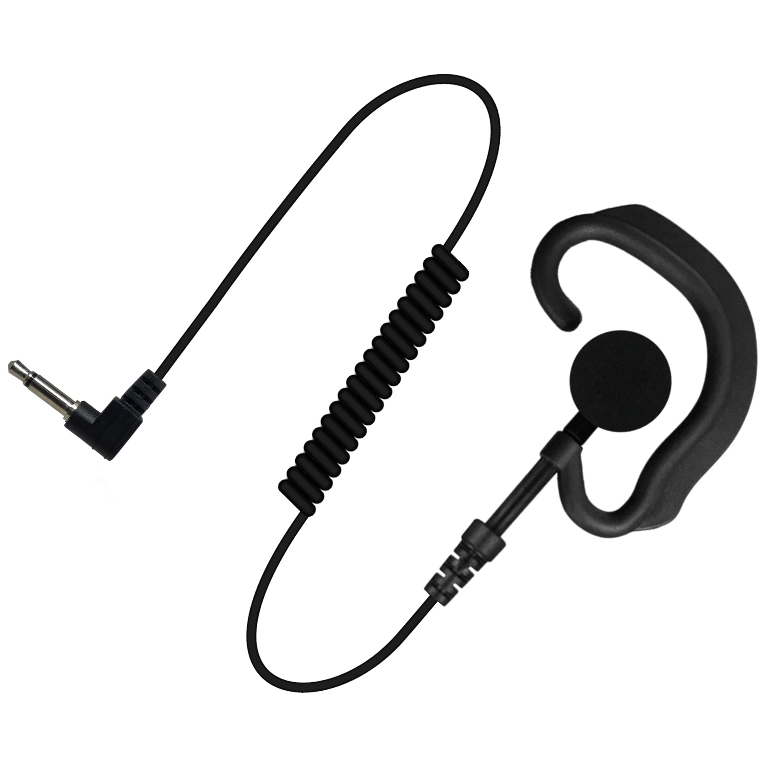 Wireless Sheepdog 3.5mm Earhook Earpiece - Black Hands-Free Headset for Shoulder Speaker Microphones | Secure Fit for Law Enforcement, Security Guards & Customer Service Professionals
