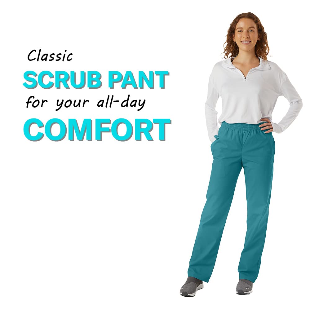 Unisex Ultrasoft Classic Scrub Pants with Elastic Waist - Comfortable Medical & Cargo Pants for Doctors, Nurses & Healthcare Professionals | Perfect for Hospital Shifts, Clinics & Long Work Hours