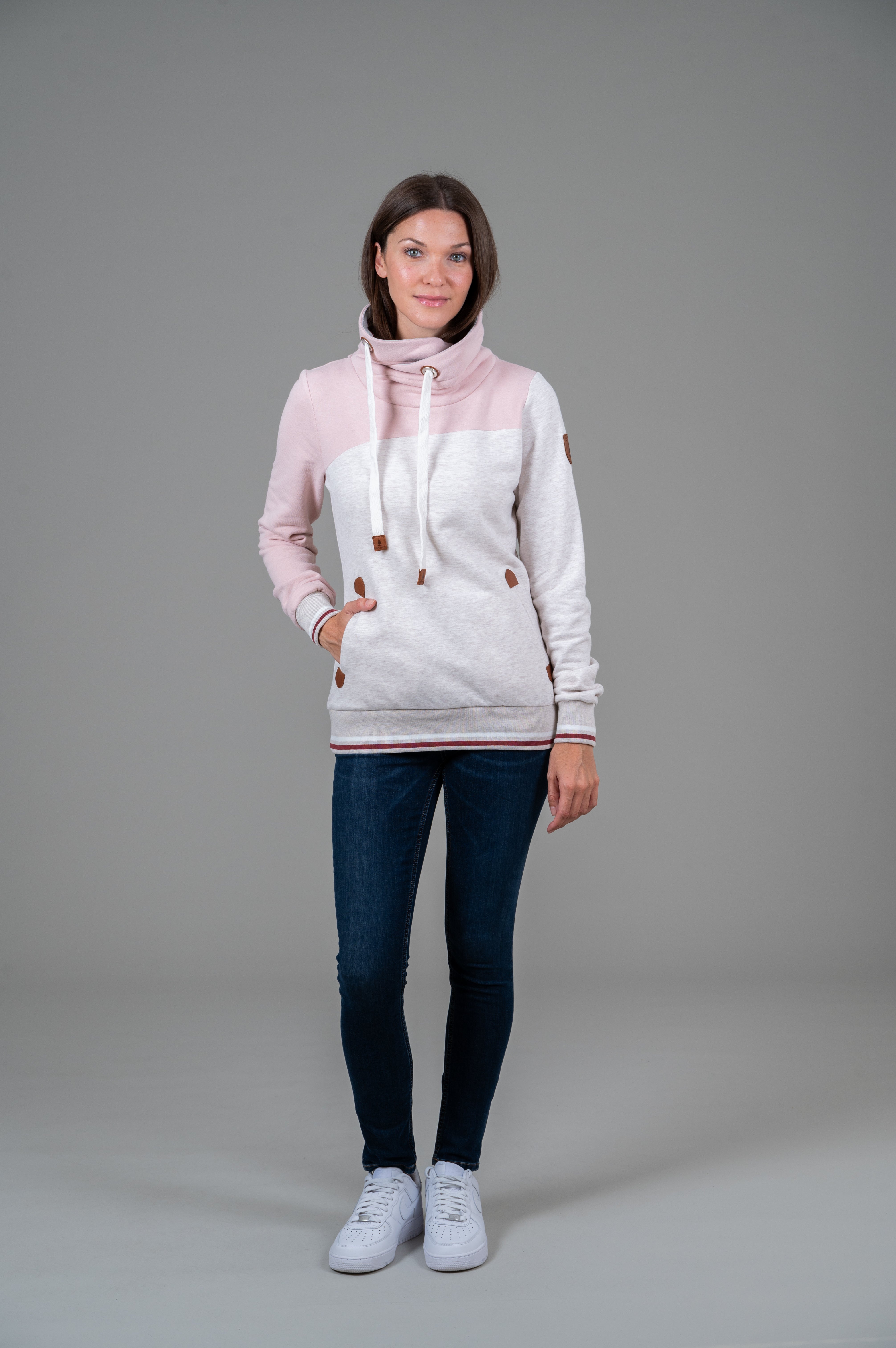 Saffia Sweatshirt for Women - Soft Sepia Rose Pullover Hoodie | Cozy Casual Wear for Fall & Winter | Perfect for Lounge, Travel & Outdoor Activities