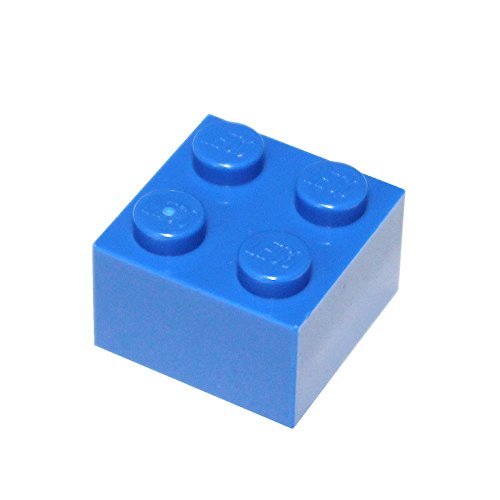 100PCS LEGO 2x2 Bright Blue Bricks - Bulk Building Blocks for Kids, DIY Creations & MOC Projects - Perfect for LEGO Enthusiasts, Classrooms & Creative Play