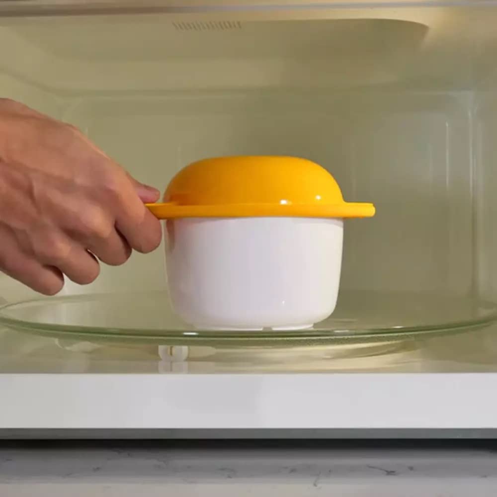 Microwave Egg Cooker - Silicone Egg Poacher, Scrambler & Omelet Maker with Yolk Separator & Shell Cracker | Perfect for Breakfast, Keto & Meal Prep | BPA-Free, Easy to Clean & Dishwasher Safe