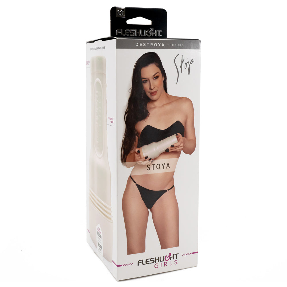 Fleshlight Girls Stoya Destroya Textured Vaginal Sleeve - Realistic Male Masturbator for Enhanced Pleasure | Perfect for Solo Play & Discreet Adult Fun at Home