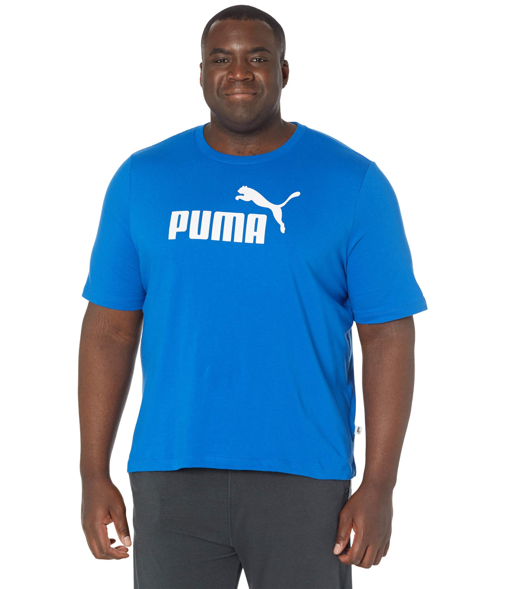 PUMA Men's Essentials Logo T-Shirt - Soft Cotton Short Sleeve Casual Tee for Gym, Workout, Streetwear & Everyday Wear