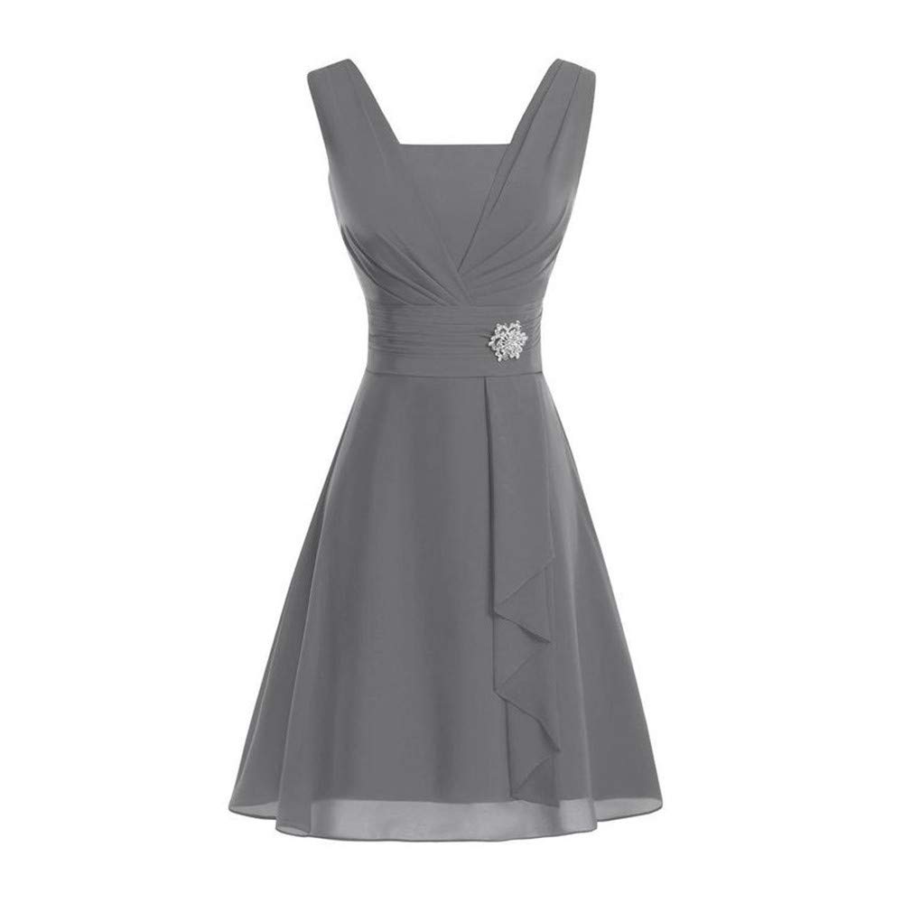 Elegant Plus Size Women's Formal Wedding Bridesmaid Dress - High Waist Ball Gown for Prom, Cocktail Party & Special Occasions