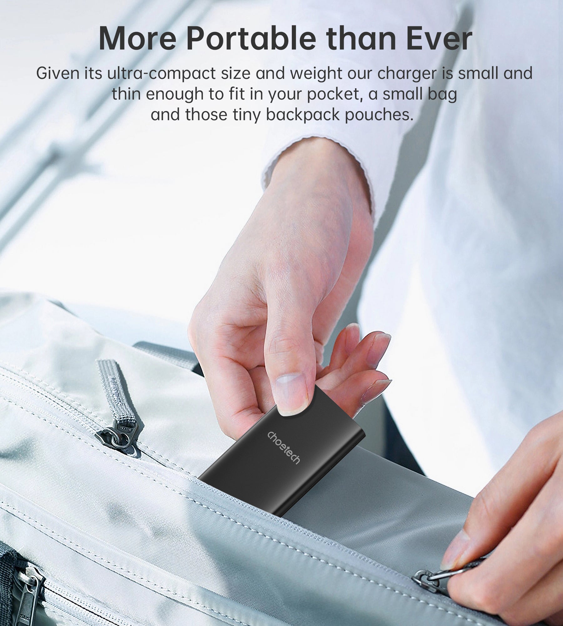 67W GaN PD Fast Charger with Dual USB-C Ports & Foldable Plug - Ultra Slim & Compact Design for iPhone 15/14/13, MacBook, iPad, Samsung Galaxy - Perfect for Travel, Office & Home Use