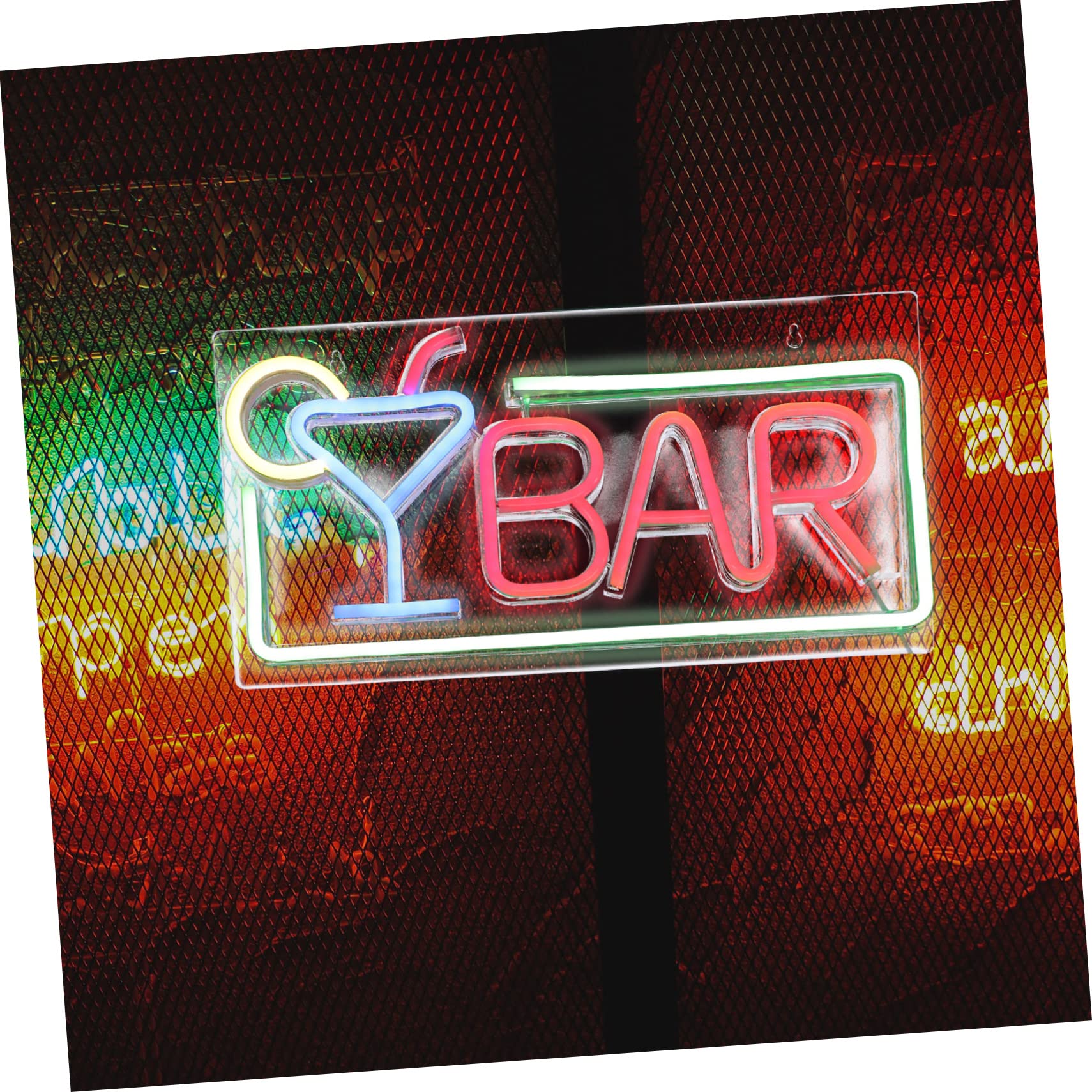 Alipis Acrylic LED Night Sign Light - Customizable Open Decoration for Clubs, Bars & Home Parties | Dimmable Atmosphere Lighting for Wall & Tabletop