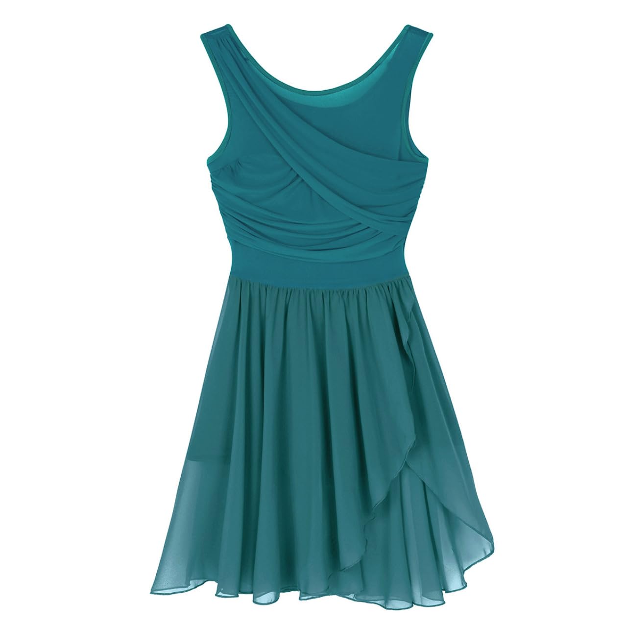 Manyakai Women's Lyrical Dance Costume - Sleeveless Ballet Dress, Skating Leotard, Gymnastics Outfit for Performances, Competitions, and Recitals