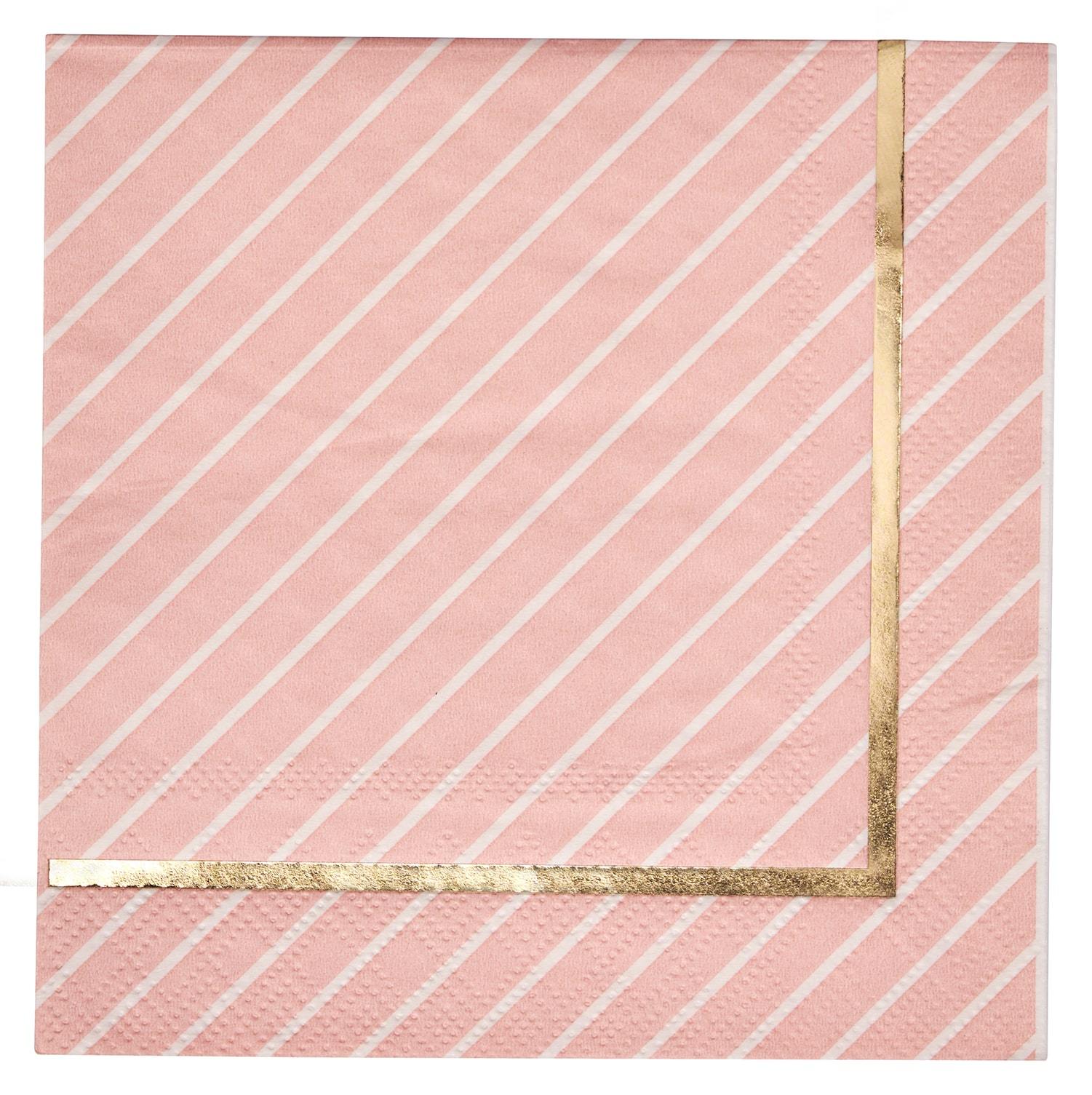 Premium Cocktail Napkins - 20 Count, Soft Blush Pink for Everyday Use | Perfect for Parties, Weddings, and Home Entertaining