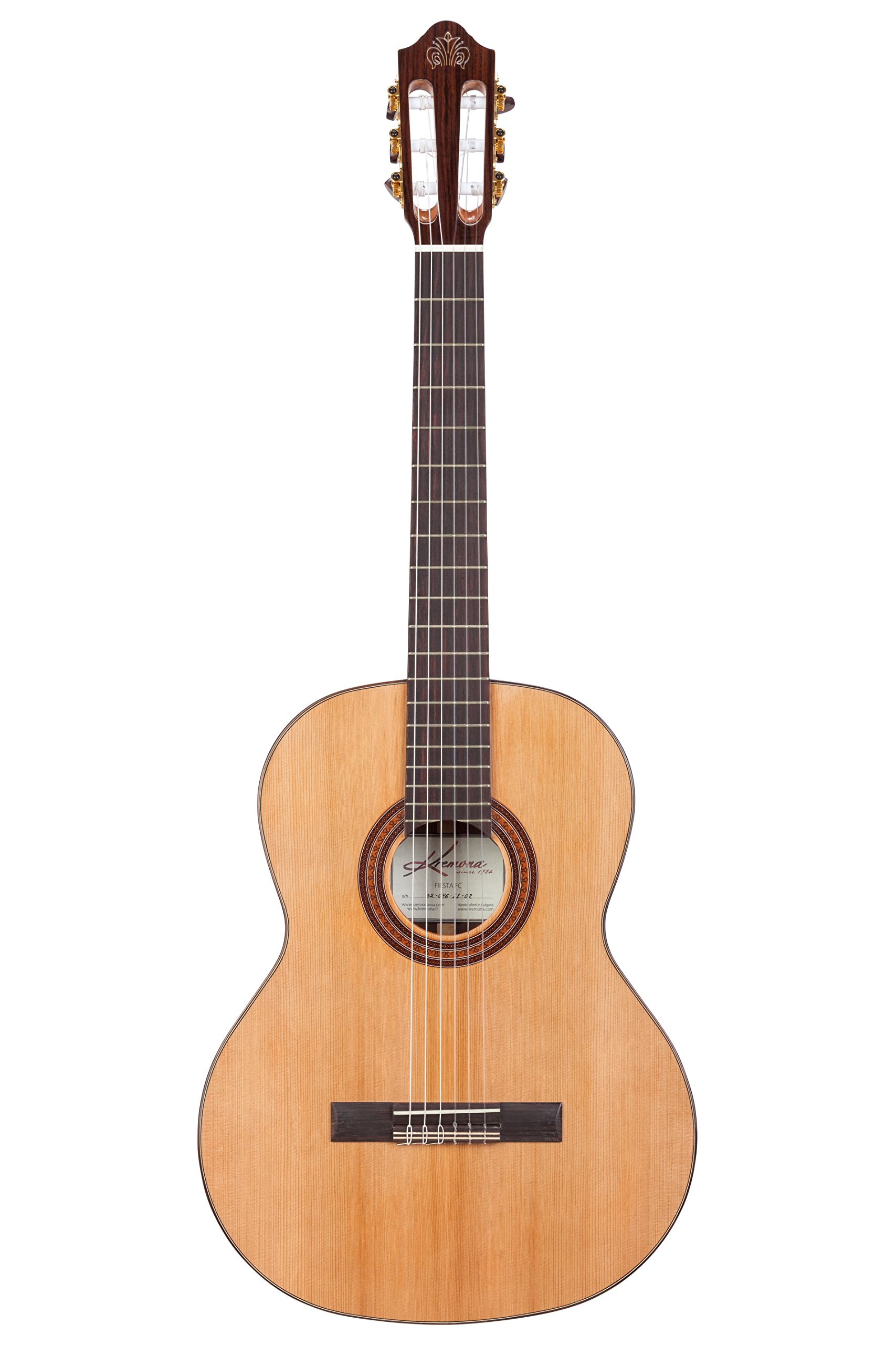 Kremona Fiesta FC Artist Series Classical Nylon String Acoustic Guitar - Perfect for Beginners, Professionals & Live Performances