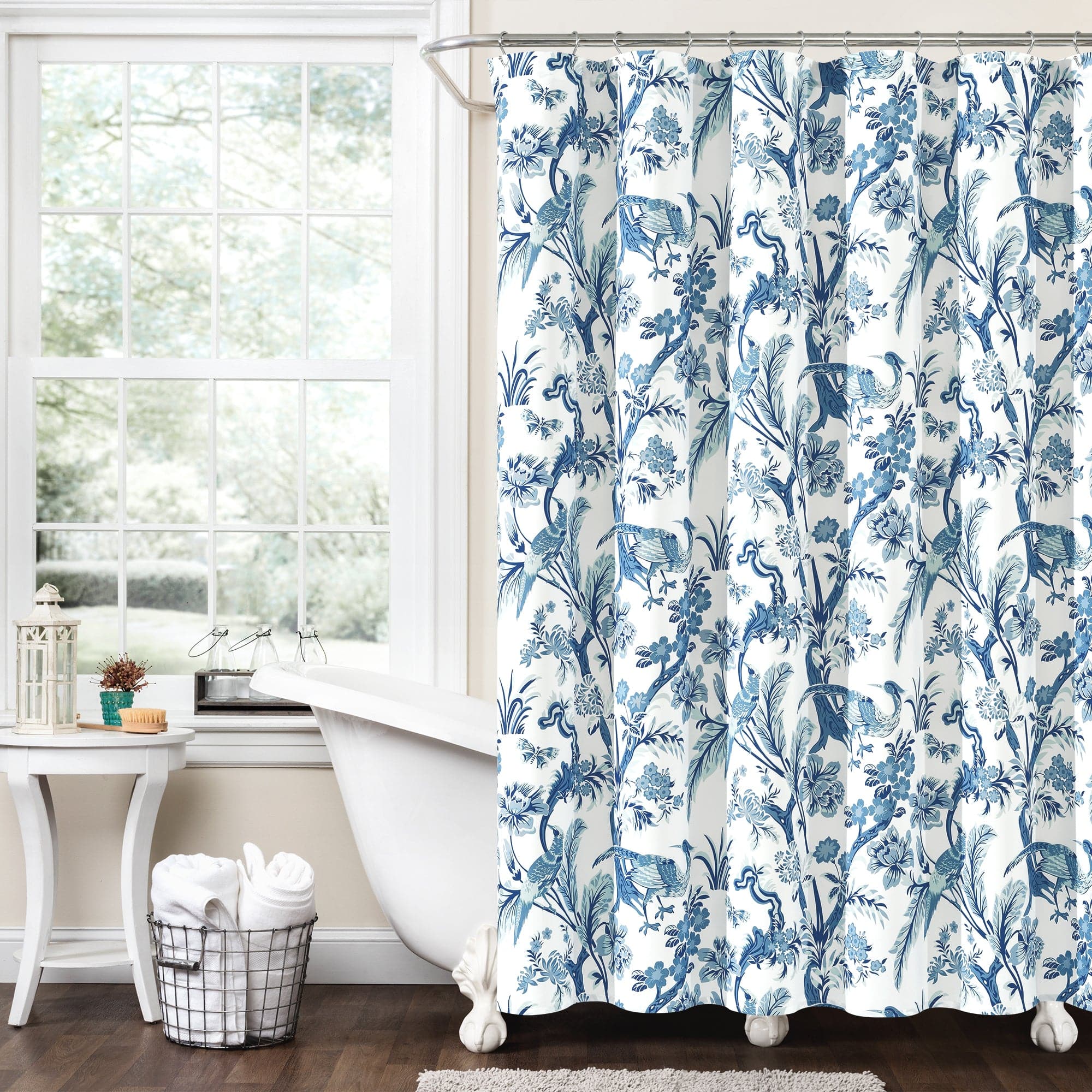 Dolores Waterproof Fabric Shower Curtain with Hooks - Elegant Bathroom Decor for Modern Homes & Apartments
