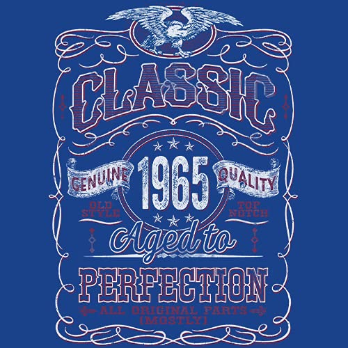 Vintage 1965 Classic 60th Birthday Gift T-Shirt for Men - Perfect 60 Years Old Birthday Present - Great for Parties, Celebrations & Milestone Gifts