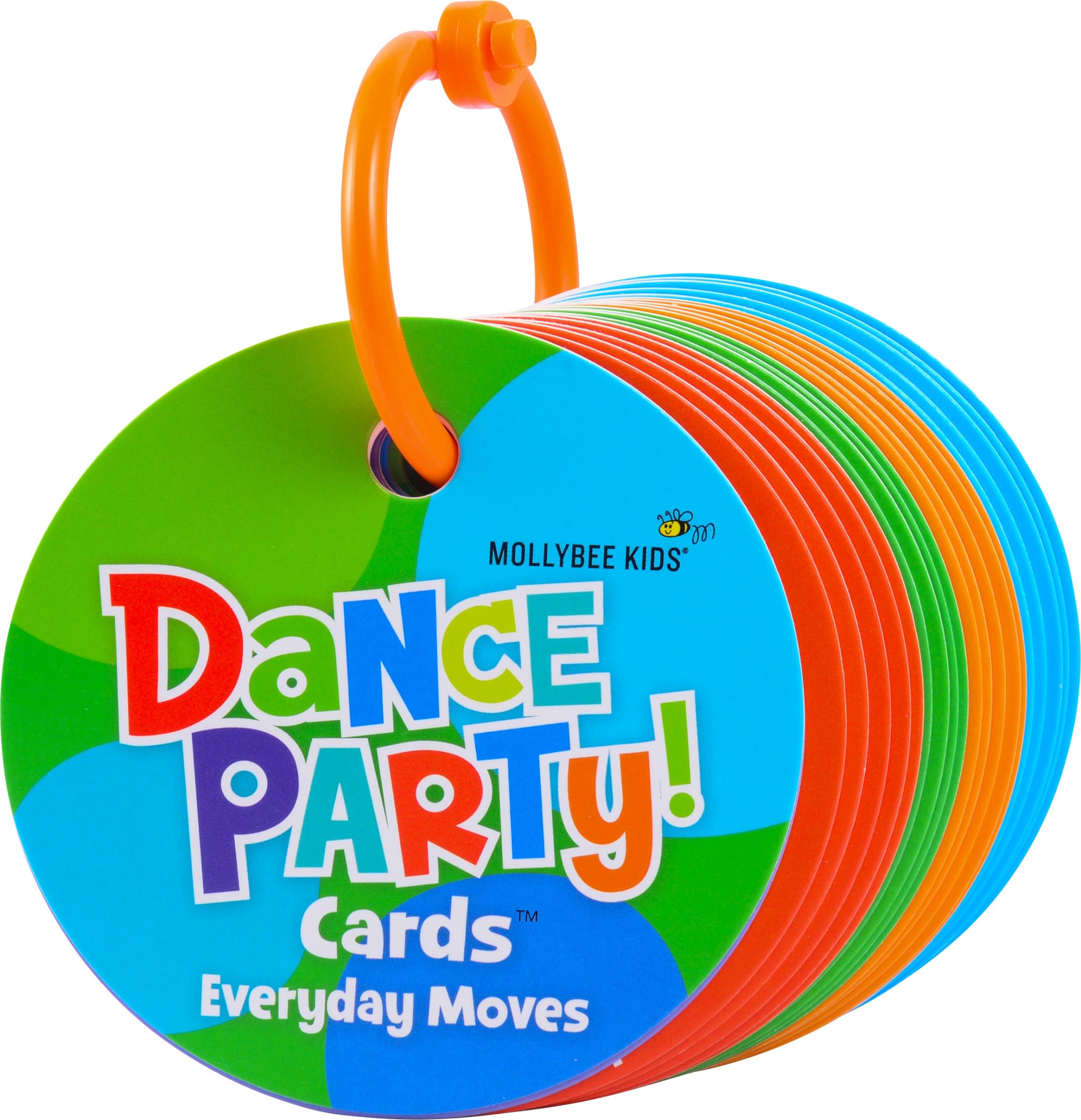 MOLLYBEE KIDS Preschool Dance Party Cards - Fun Movement Activity for Toddlers Ages 3+ | Educational Travel Game & Gift for Kids | Perfect for Birthday Parties, Classroom Activities & Road Trips