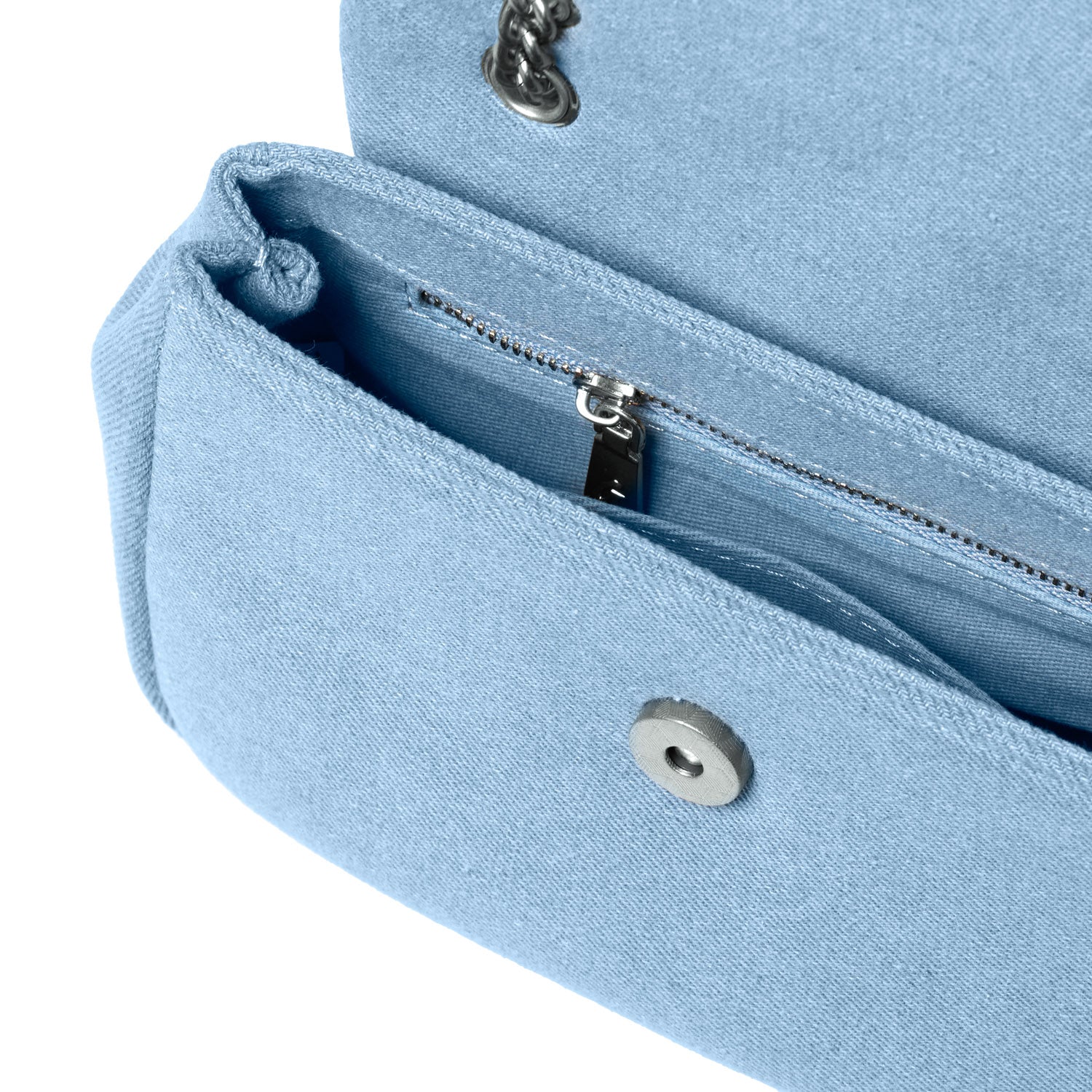 Mini Denim Silver Flap Bag - Stylish Crossbody Purse for Women, Trendy Fashion Accessory for Daily Use, Parties & Travel