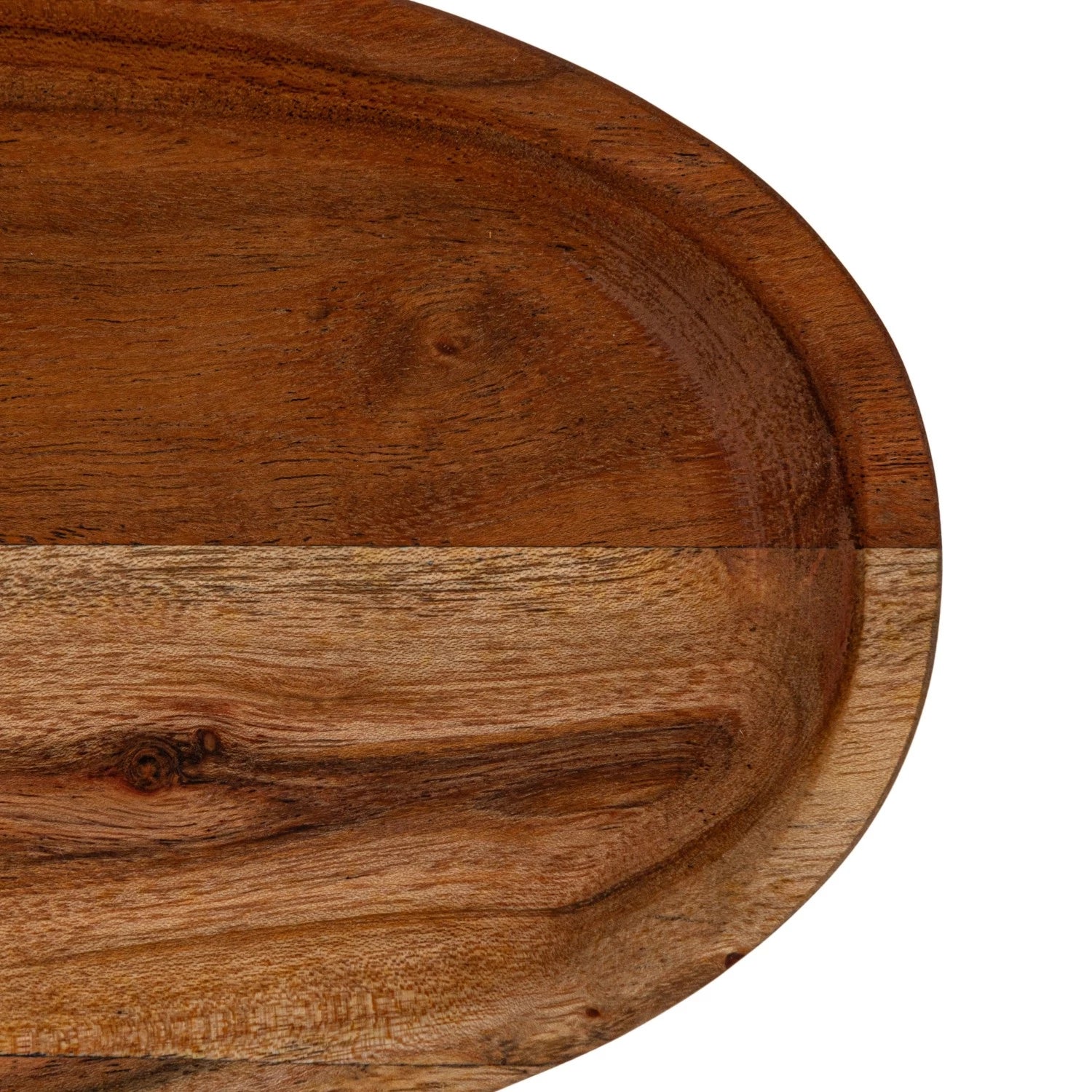 Acacia Wood Serving Tray - Handcrafted Natural Wood Charcuterie Board for Cheese, Fruits & Appetizers - Perfect for Entertaining, Kitchen & Dining Room Decor