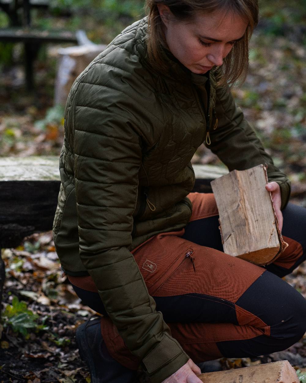 Deerhunter Women's Mossdale Quilted Jacket - Lightweight Waterproof Outdoor Coat for Hiking, Camping & Winter Wear