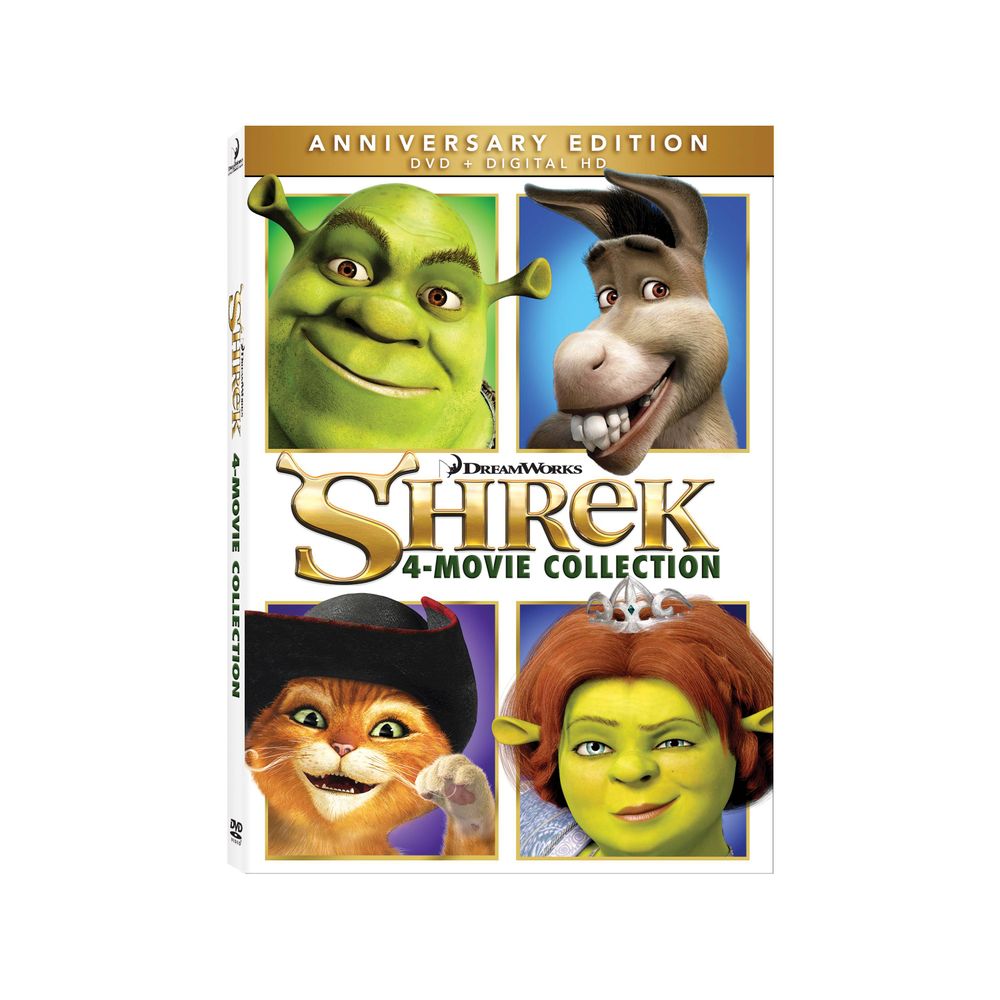 Shrek 4-Movie Collection DVD Set - 20th Century Fox 858571 - Perfect for Family Movie Nights & Kids Entertainment