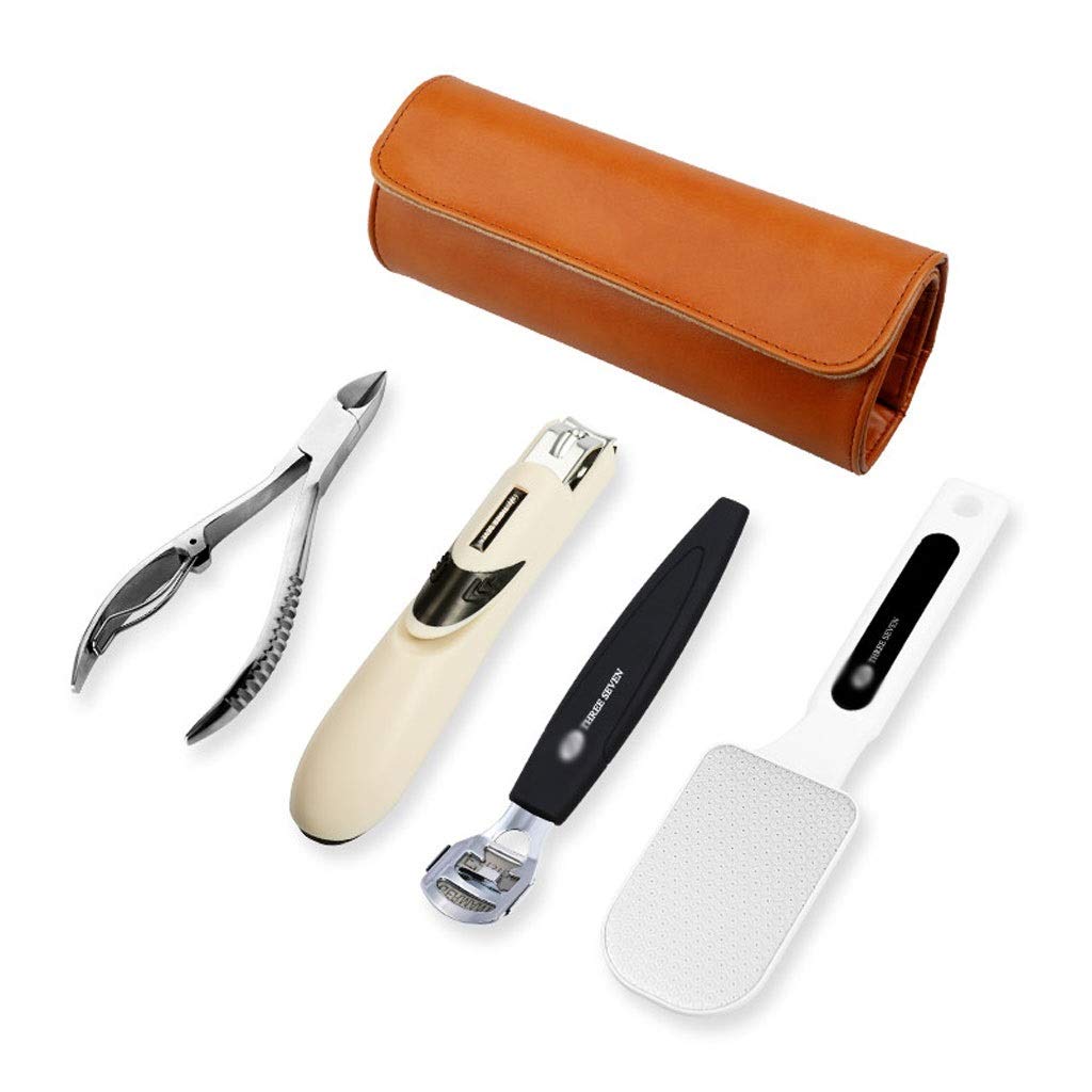 Premium 4-Piece Manicure & Pedicure Kit - Heavy Duty Large Nail Clippers Set for Men & Women | Sharp Toenail & Fingernail Trimmers | Professional Grooming Tools for Home, Travel & Salon Use