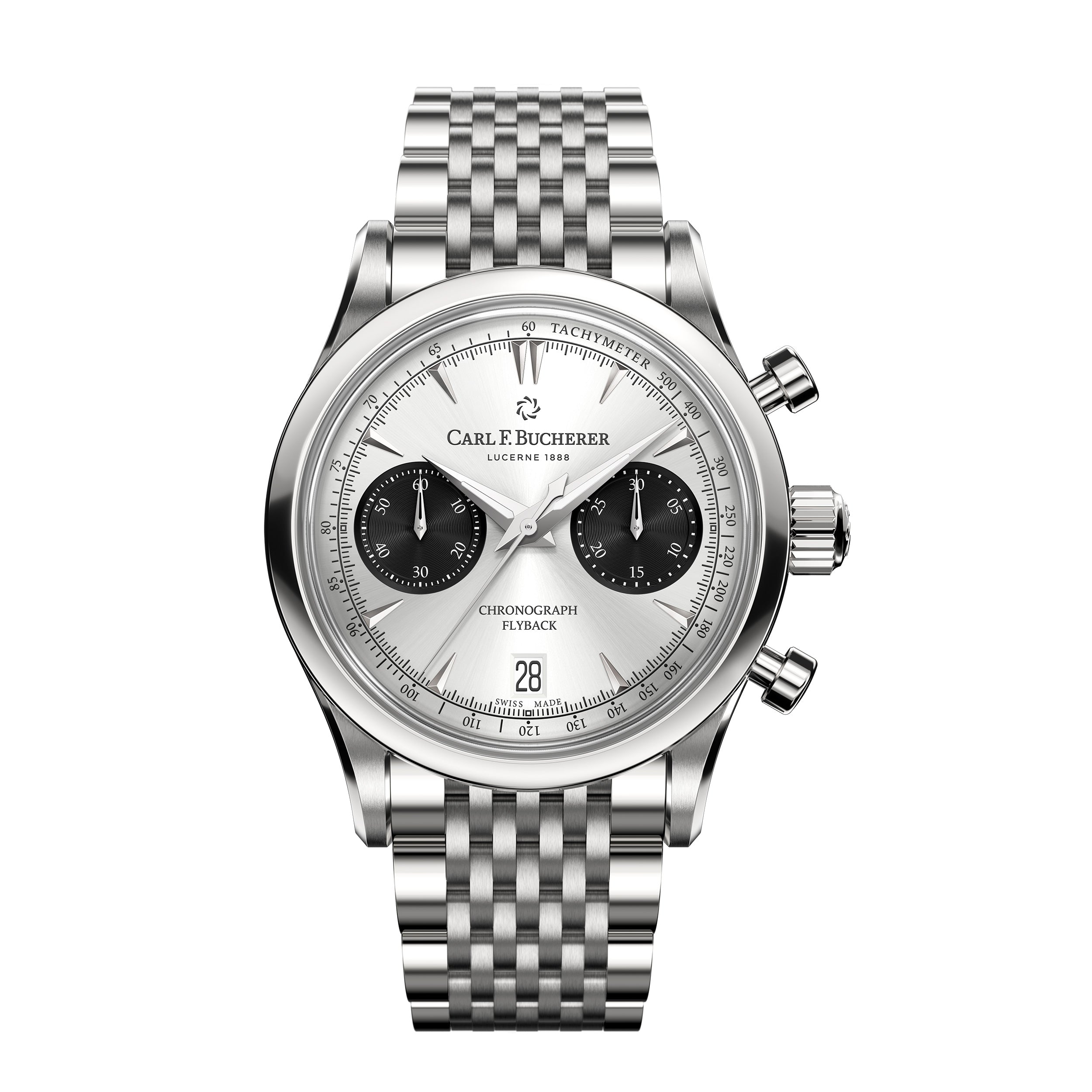Manero Flyback 20 - Premium Swiss Automatic Chronograph Watch for Men | Luxury Dress & Business Timepiece | Perfect for Formal Events, Office Wear & Special Occasions