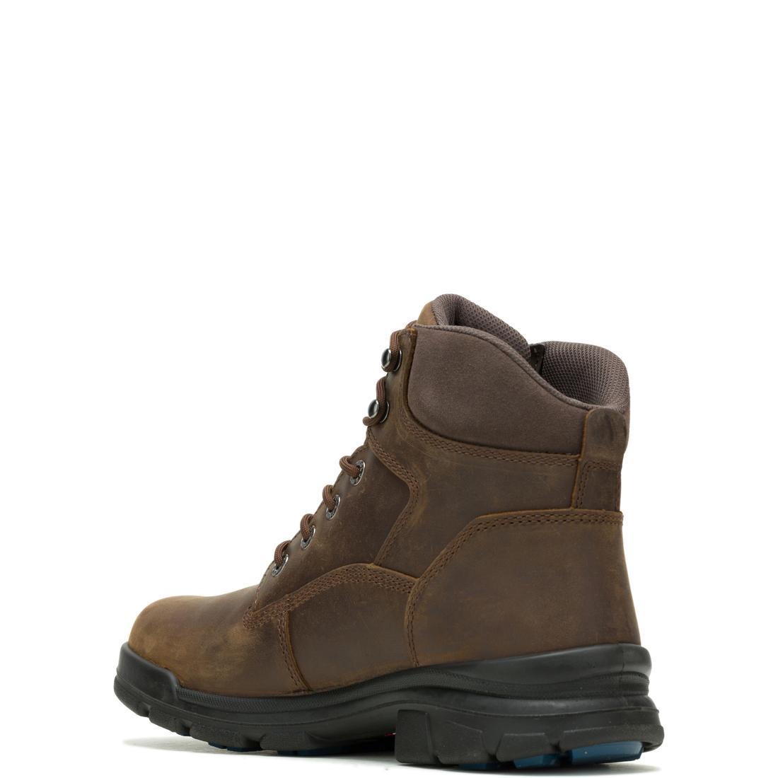 DuraShocks® SR Icon 6 Soft Toe Work Boots for Men - Dark Brown Safety Shoes with Slip Resistant & Comfortable Cushioning - Ideal for Construction, Warehouse & Outdoor Work