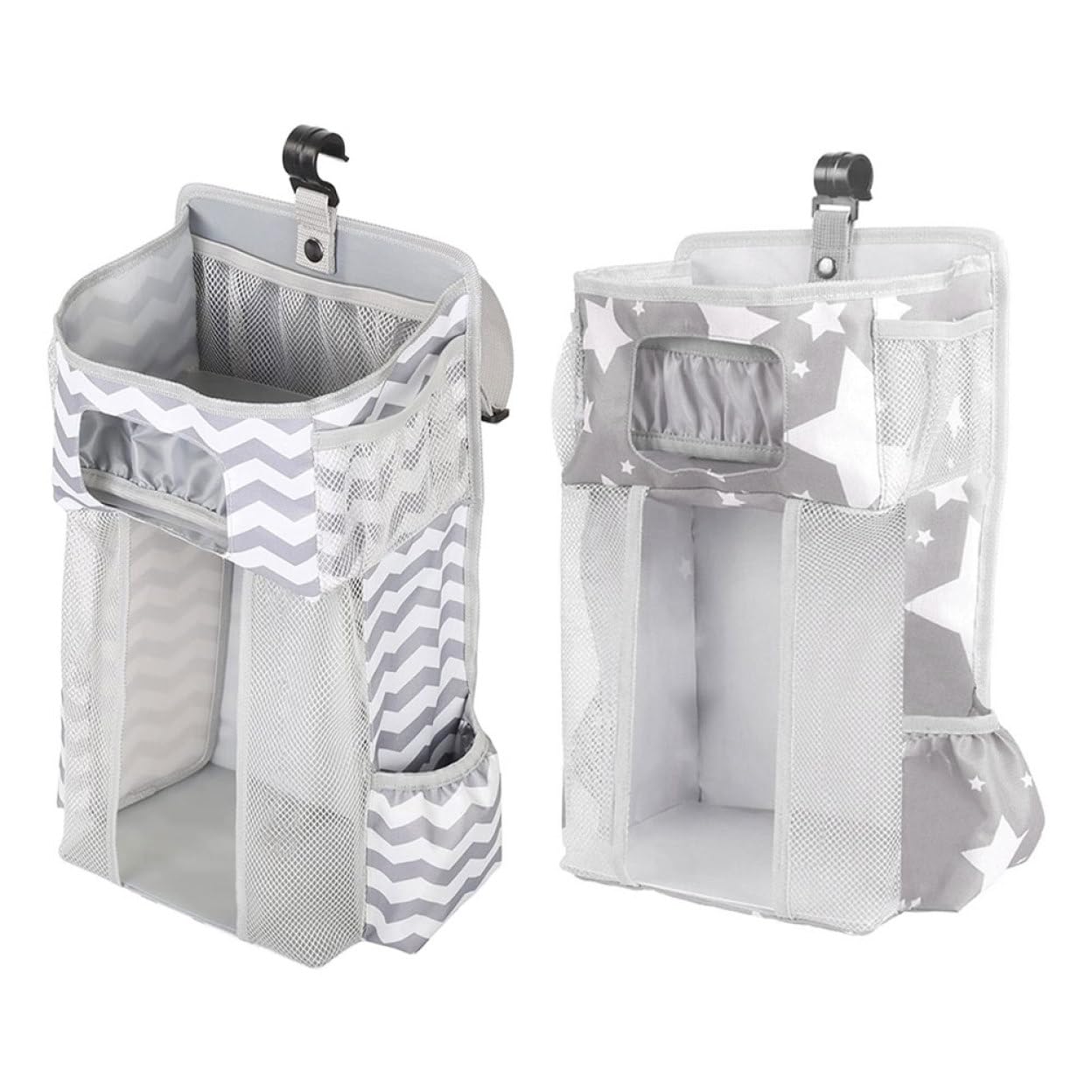 Hanging Diaper Caddy Organizer with Multiple Pockets - Baby Nursery Storage for Diapers, Wipes & Essentials - Changing Table Organizer for Home & Nursery - Perfect for Diaper Changing Stations & Baby Care Organization