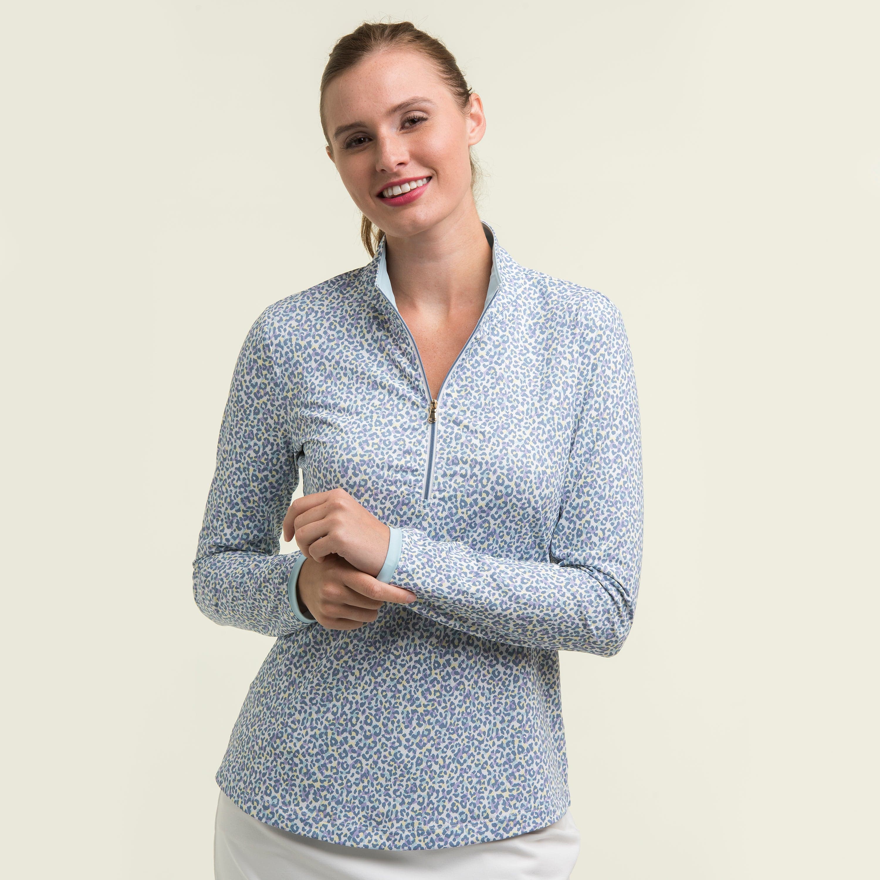 Tori Zip Mock Neck Sweater - Women's Fashion Knit Top for Fall & Winter | Casual Wear, Office Outfit, Date Night Style