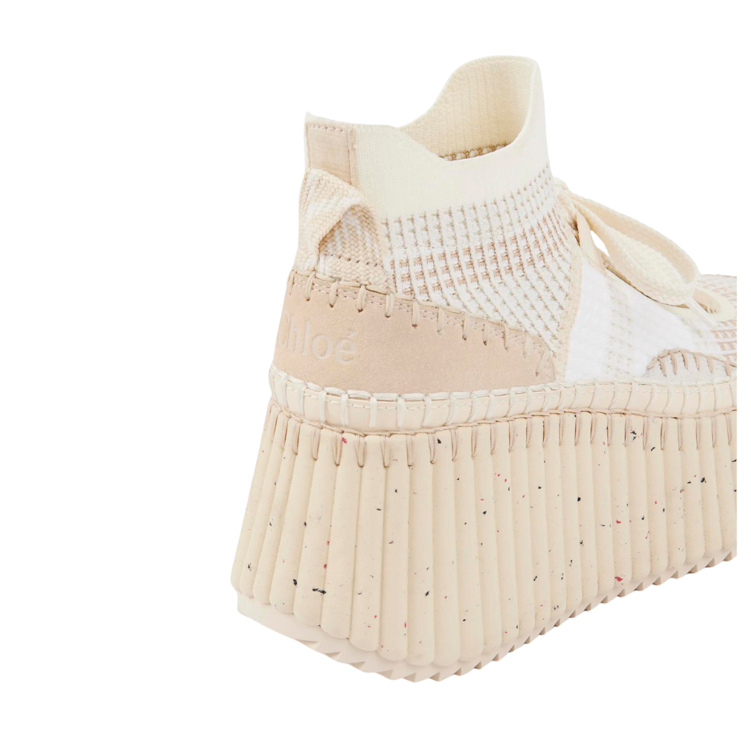 Nama Wedge Sneakers for Women - Stylish Seed Pearl Embellished Casual Shoes for Walking, Running & Everyday Wear