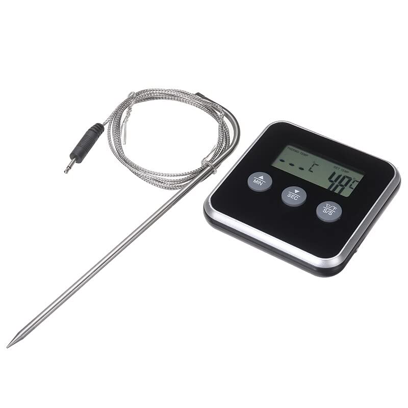 Digital Meat Thermometer for Cooking - Instant Read Food Thermometer with Probe for Grill, Oven, BBQ, Smoker - Perfect for Grilling, Baking, Roasting & Sous Vide