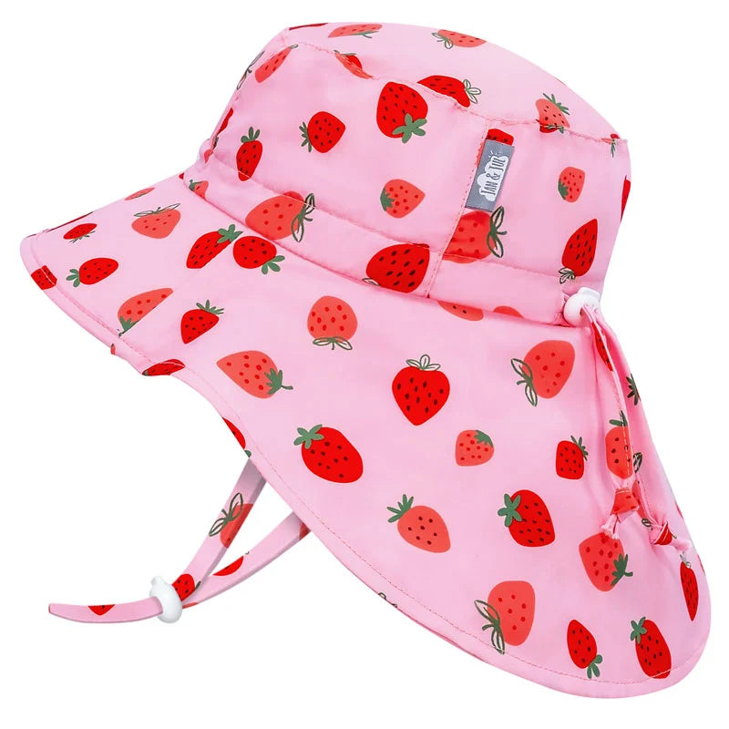 Jan & Jul Grow With Me Aqua Dry Adventure Sun Hat for Kids - UV Protection Waterproof Sun Hat for Outdoor Beach, Pool, and Summer Activities