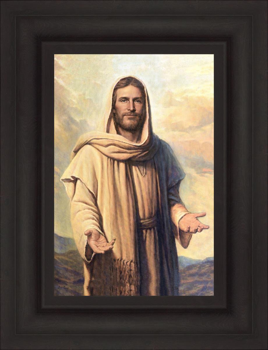 Abide With Me by Del Parson - Inspirational Christian Wall Art for Home & Church Decor - Perfect for Living Rooms, Bedrooms & Worship Spaces