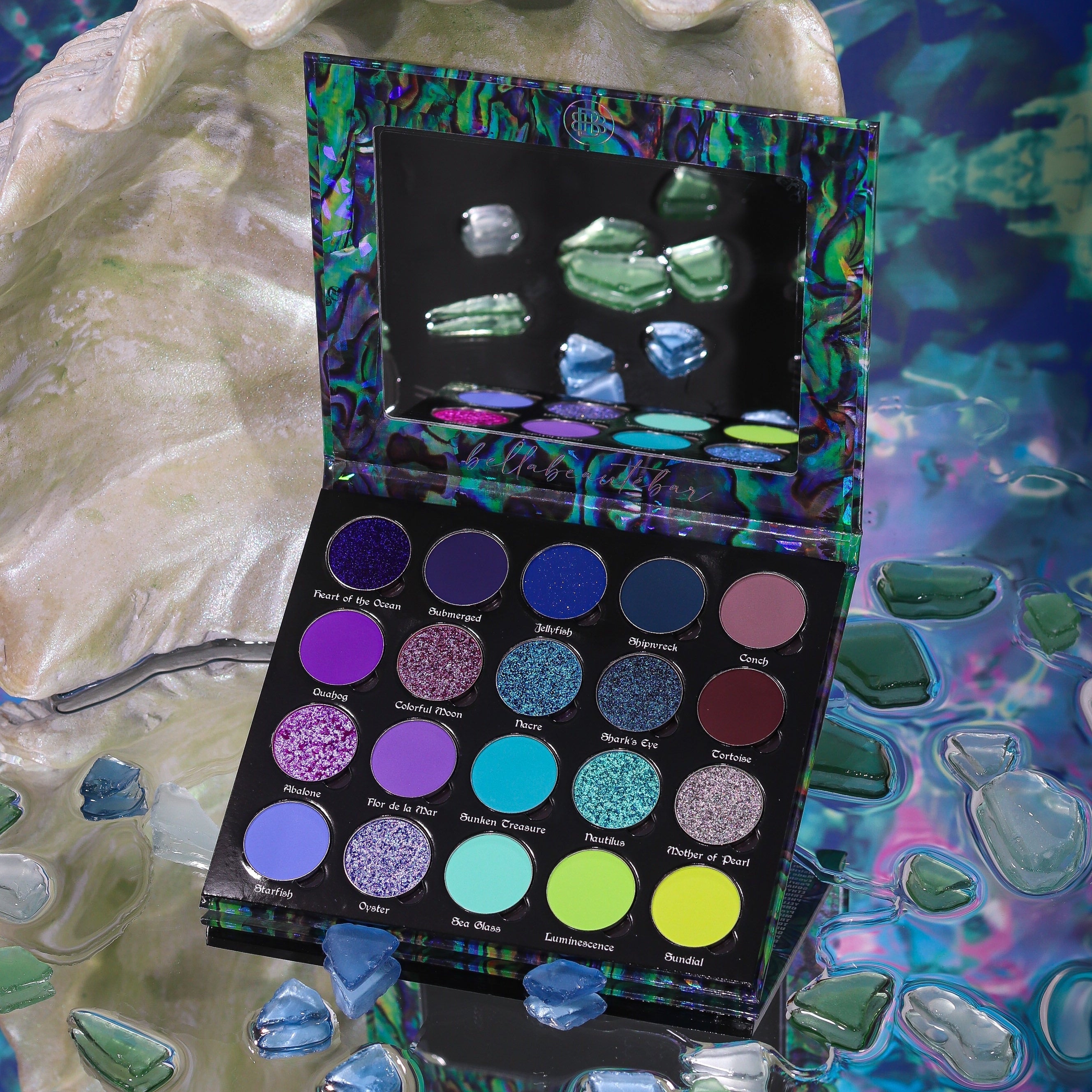 Ocean Jewel Eyeshadow Palette - 12 Vibrant Matte & Shimmer Shades for Stunning Eye Makeup | Perfect for Day & Night Looks, Parties & Special Occasions