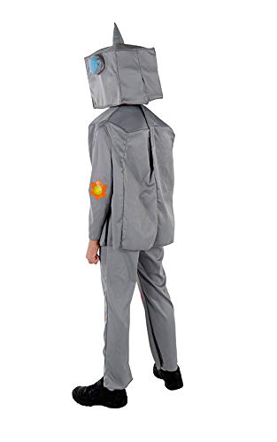 Kids Robot Costume Set - Robot Jumpsuit, Tunic & Headpiece for Dress Up & Halloween | STEM Party, Cosplay & Pretend Play