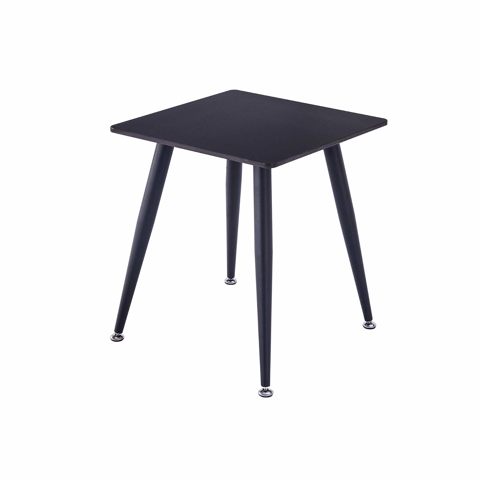 Criterionâ¢ Black Sintered Stone End Table with Sturdy Metal Legs - Modern Side Table for Living Room, Bedroom & Office Decor