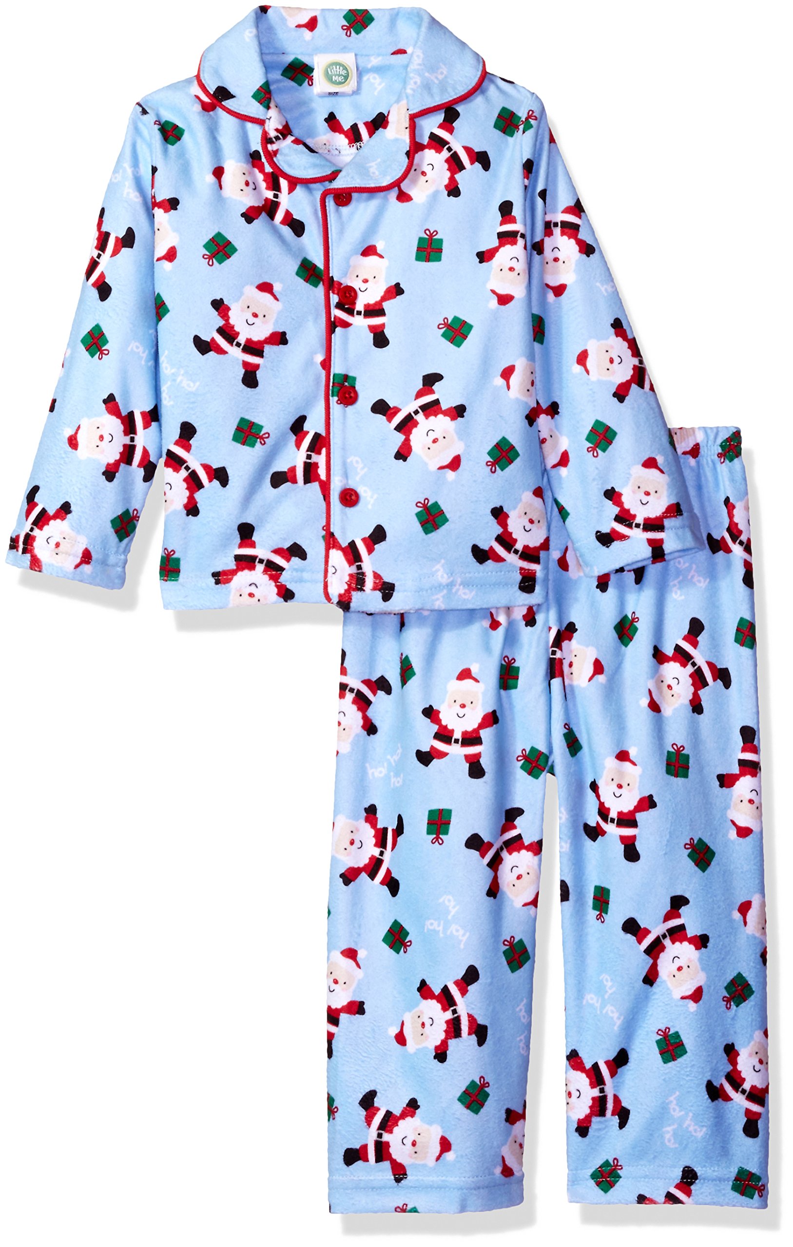 Little Me Boys' Holiday 2-Piece Pajama Set - Cozy Christmas Pajamas for Kids, Soft Cotton Sleepwear Set with Fun Holiday Prints - Perfect for Family Photos, Christmas Morning & Winter Bedtime