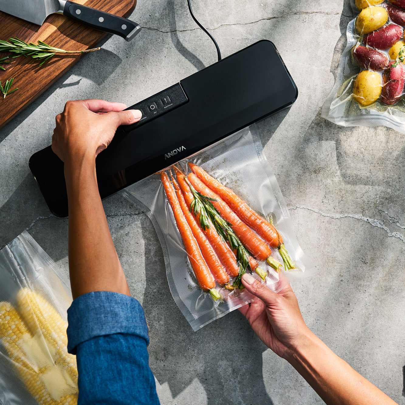 Anova Precision™ Vacuum Sealer Bags - Heavy Duty Food Storage Bags for Sous Vide, Freezing & Meal Prep | 50 Count, BPA-Free, Leak Proof | Perfect for Vacuum Sealing Machines & Long-Term Food Preservation