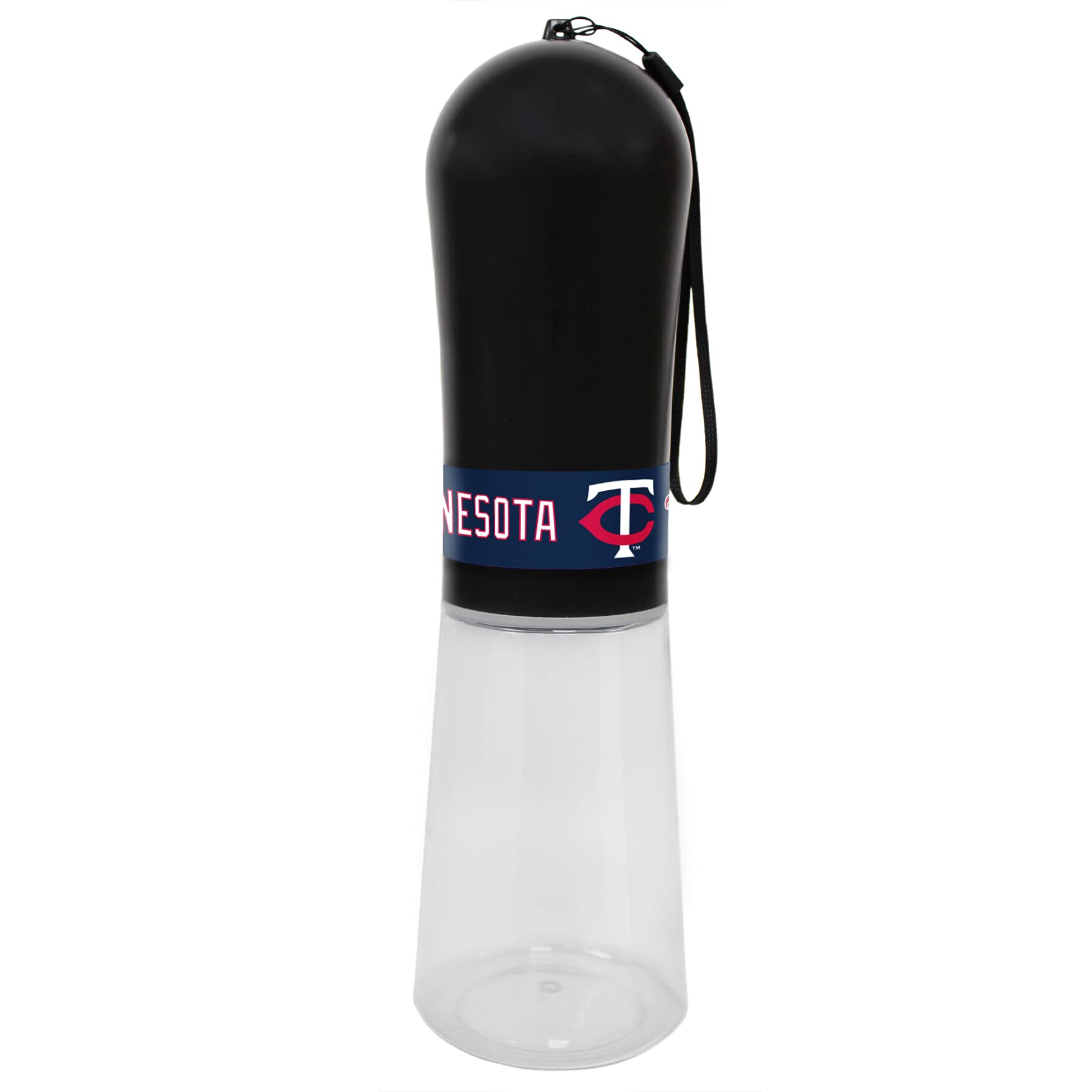 Minnesota Twins MLB Baseball Pet Water Bottle for Dogs & Cats - 13.5oz Portable Travel Water Dispenser with 2 Carbon Filters | Perfect for Outdoor Adventures, Hiking, and Daily Walks