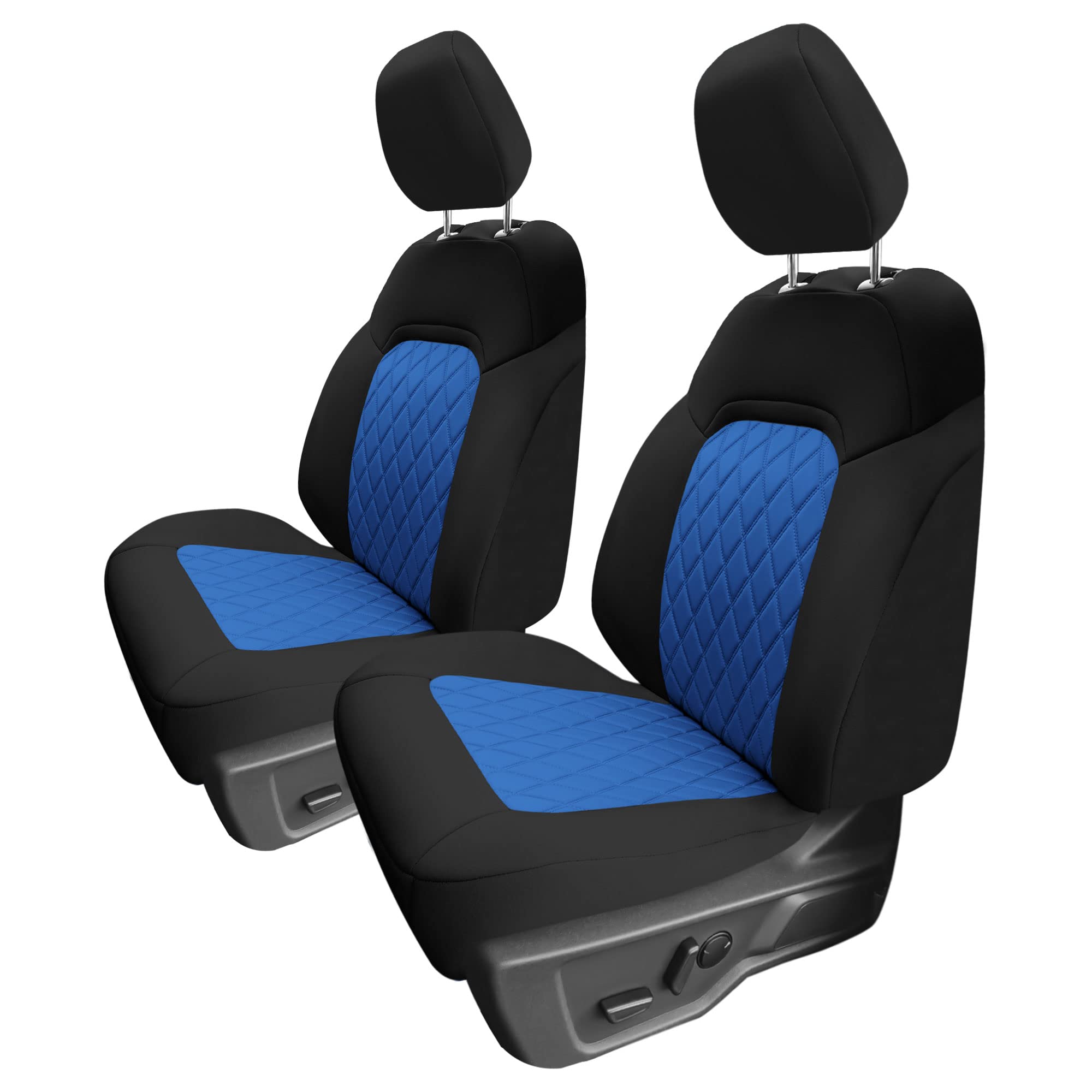 Custom Fit Neoprene Seat Covers for Ford Bronco (2021-2022) - Water Resistant Neosupreme Front Set in Blue | Perfect for Off-Road Adventures & Daily Commutes
