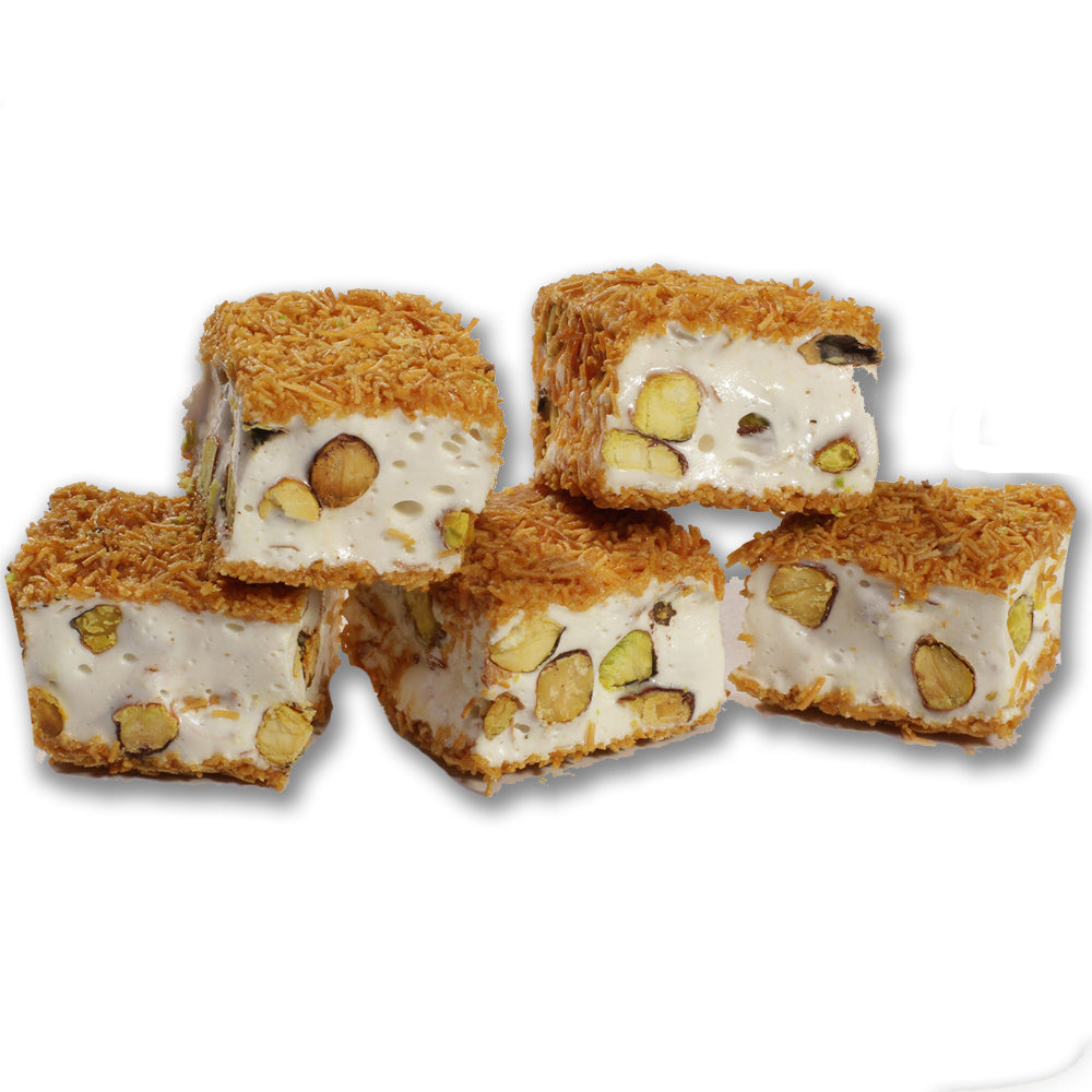 Premium Knafeh Pistachio Nougat - Authentic Middle Eastern Dessert for Holidays, Gifts & Special Occasions