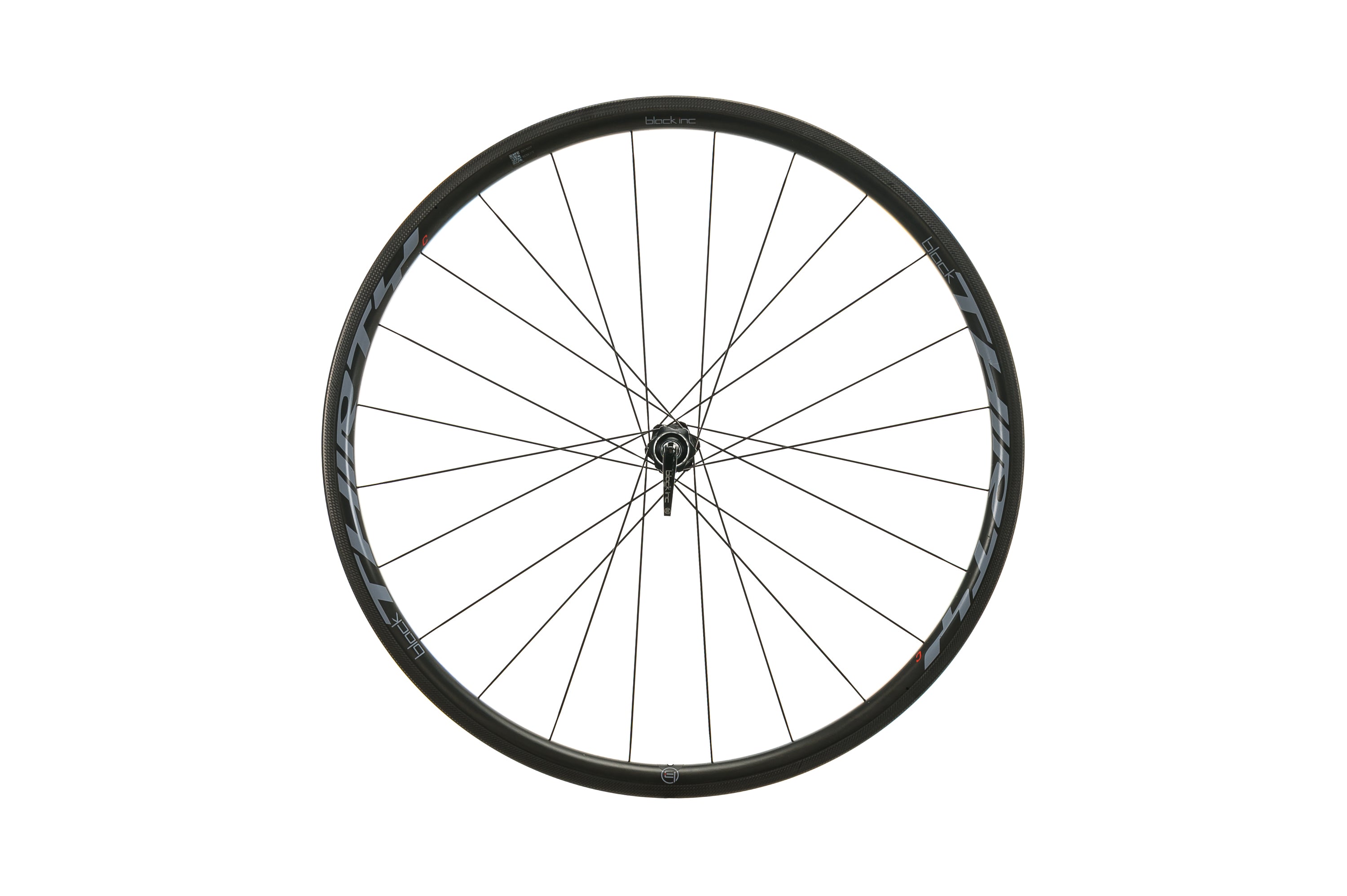 Black Inc. Thirty C Carbon Clincher 700c Rear Wheel - Lightweight Road Bike Wheel for Racing & Training | High-Performance Cycling Component for Speed & Durability