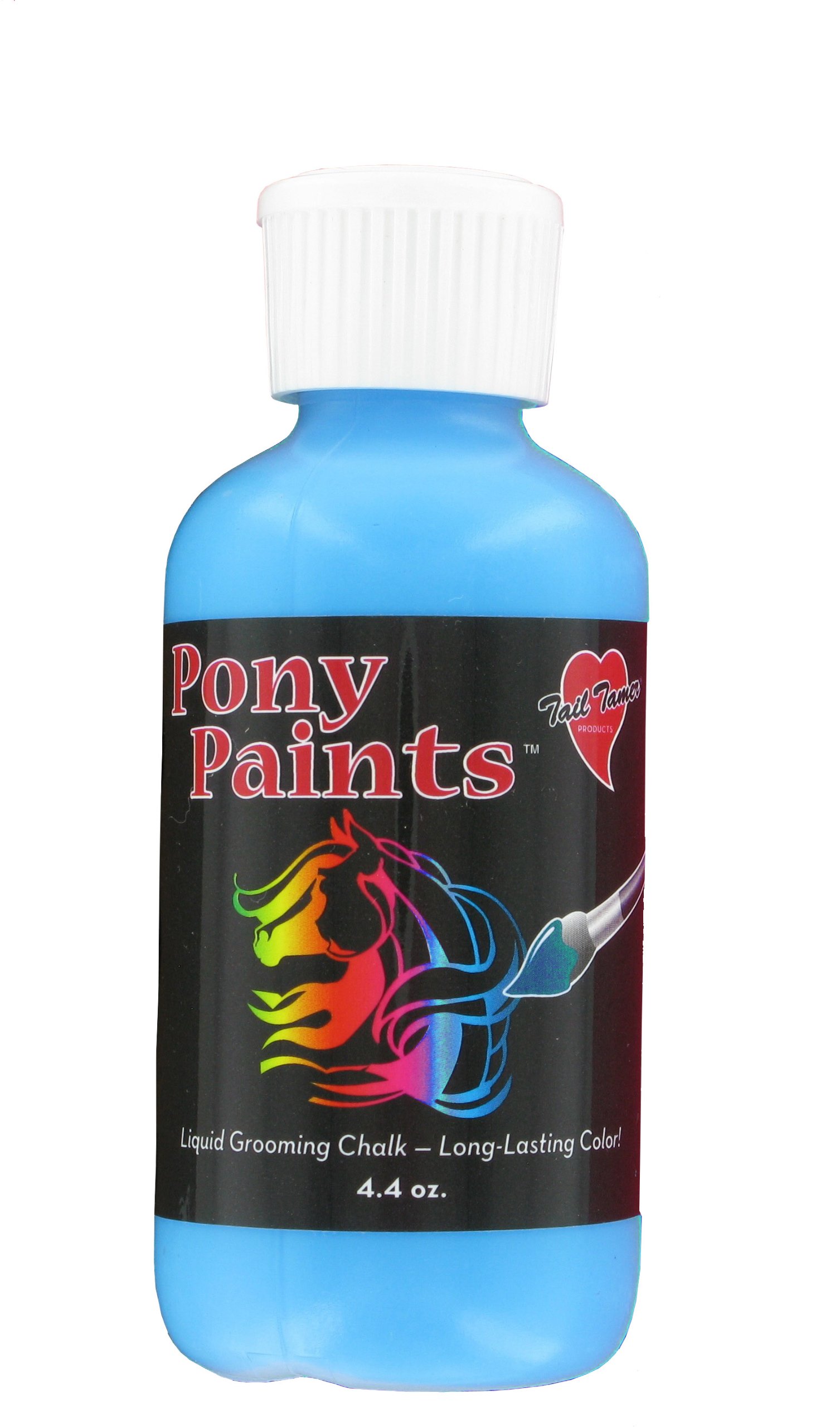 PPNTS-TURQ Pony Paints Grooming Chalk for Horses - Turquoise Horse Show Chalk | Enhances Coat Color & Adds Shine for Competitions & Photo Shoots